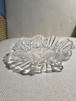 Vintage Federal Glass Pioneer Clear Fruit 11 Platter & 7.5 Ruffled Bowl - Thumbnail 5
