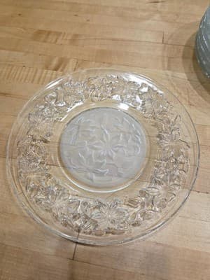 Vintage Princess House Fantasia Glass Snack Set 8 Mugs & 8 Plates 16 Pc - Thumbnail 2
