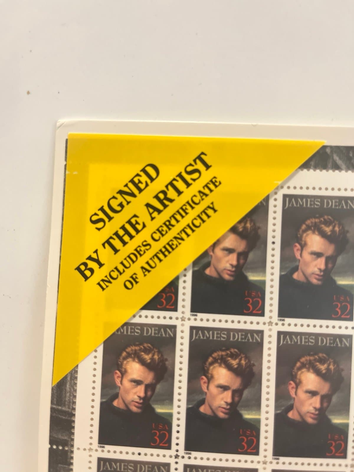 US Scott # 3082 - JAMES DEAN - artist signed - Sheet of 20 Stamps - MNH - Thumbnail 3