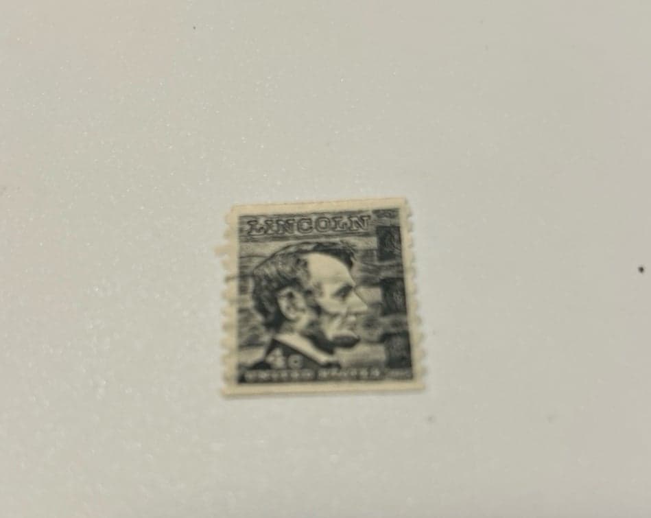 Extremely Rare 4 cent Lincoln Stamp. Very Nice, A Collector's Must Have