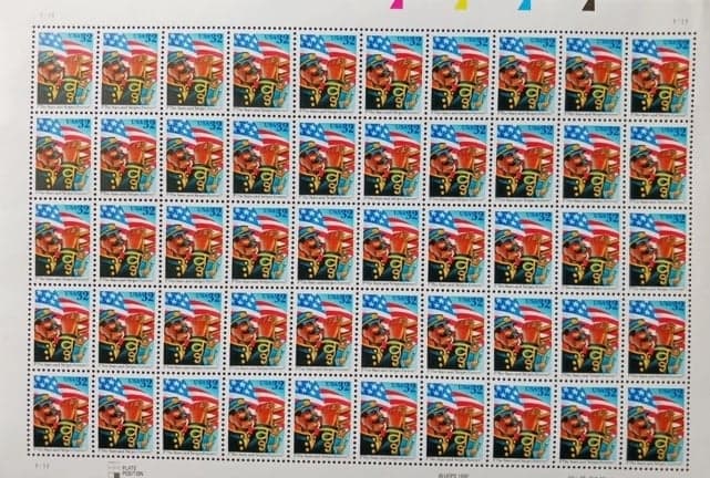 Scott STARS & STRIPES FOREVER Sheet of 50 US 32¢ Stamps