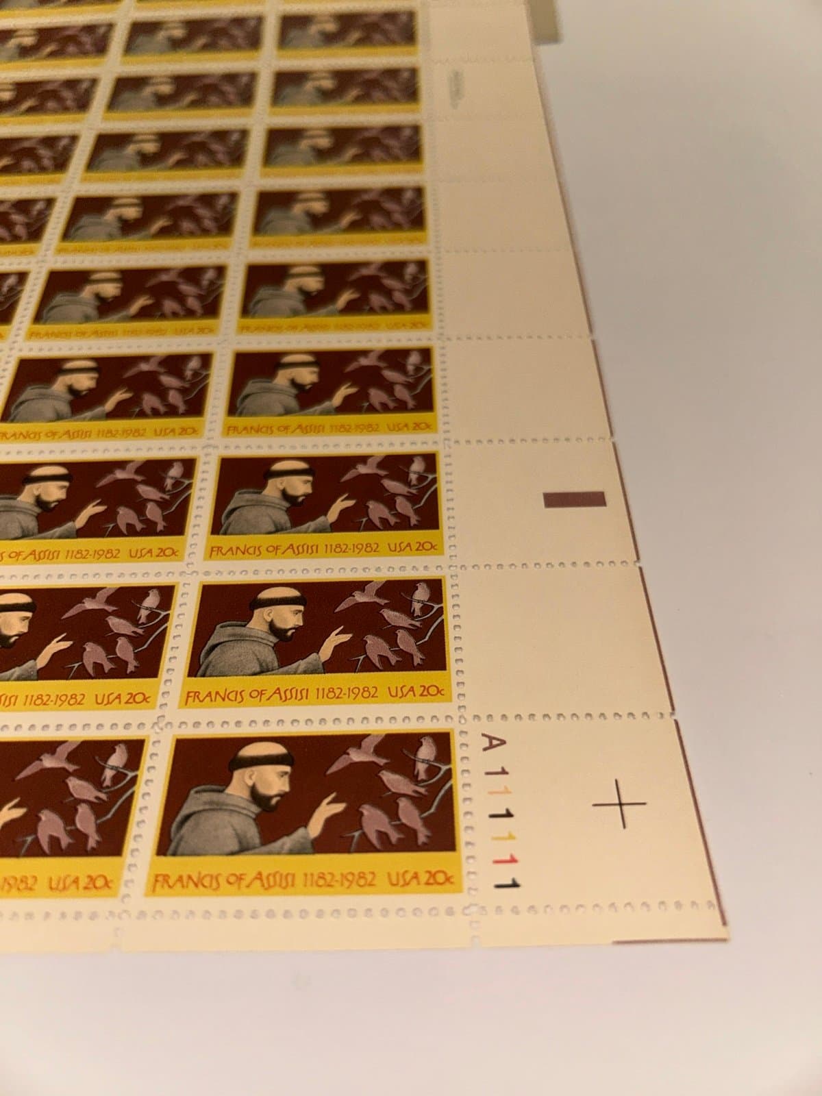 US SCOTT SHEET OF 50 SAINT FRANCIS OF ASSISI 20 CENT STAMPS MNH - Thumbnail 2