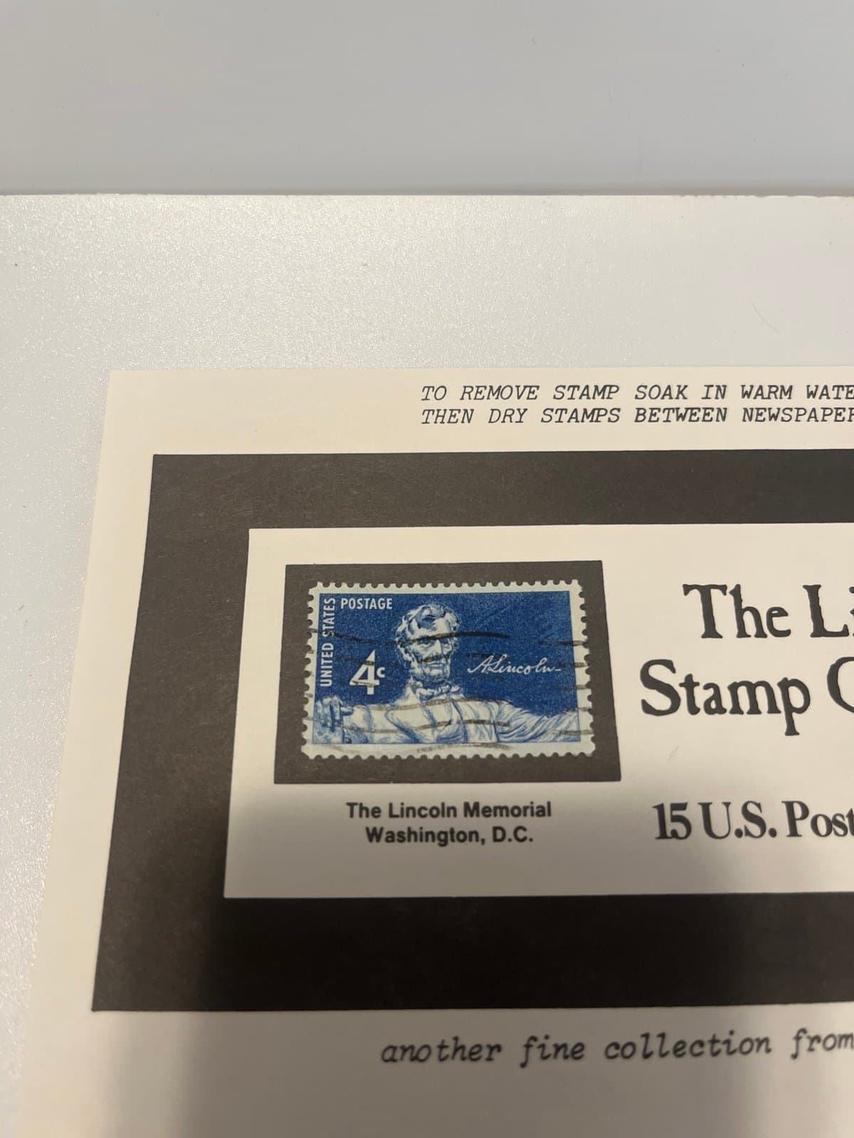 Abraham Lincoln Commemorative Stamp - Thumbnail 2