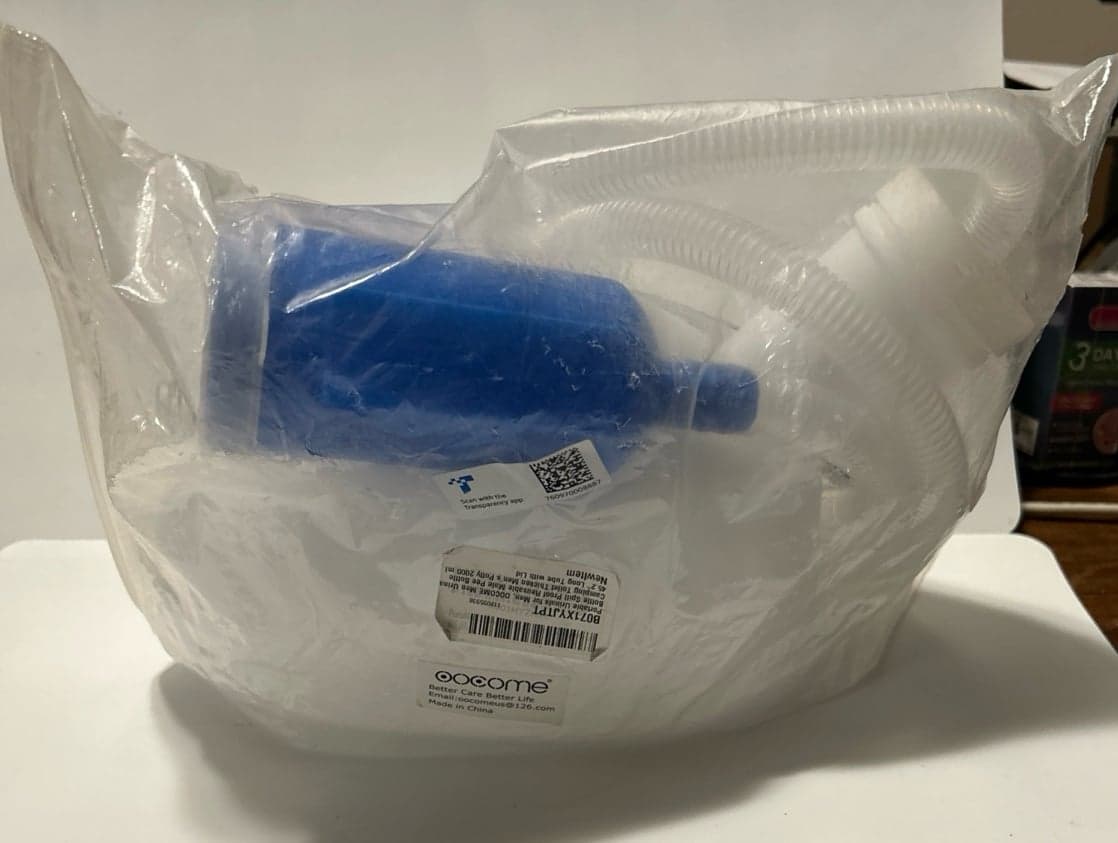 Portable Urinals for Men, 68 OZ, Spill Proof, 45" Hose, - Thumbnail 2