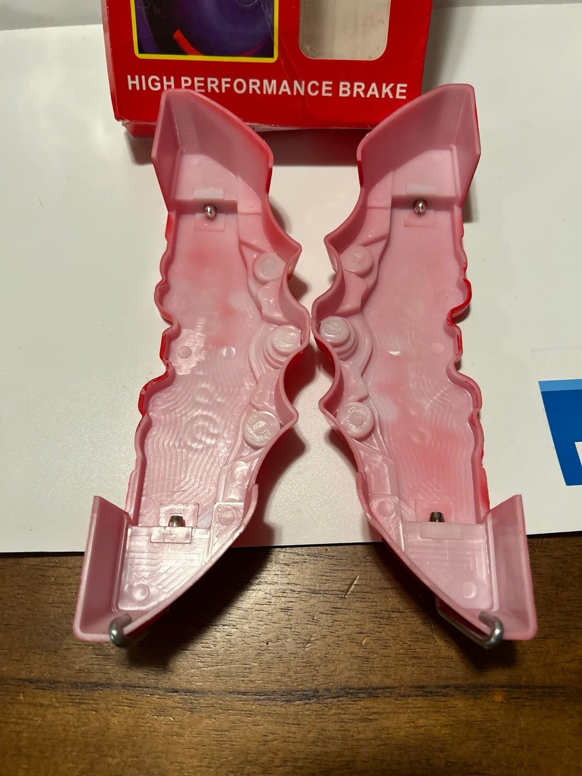 Brembo set of 2 Universal Disc Brake Caliper Covers Red Plastic - Thumbnail 4