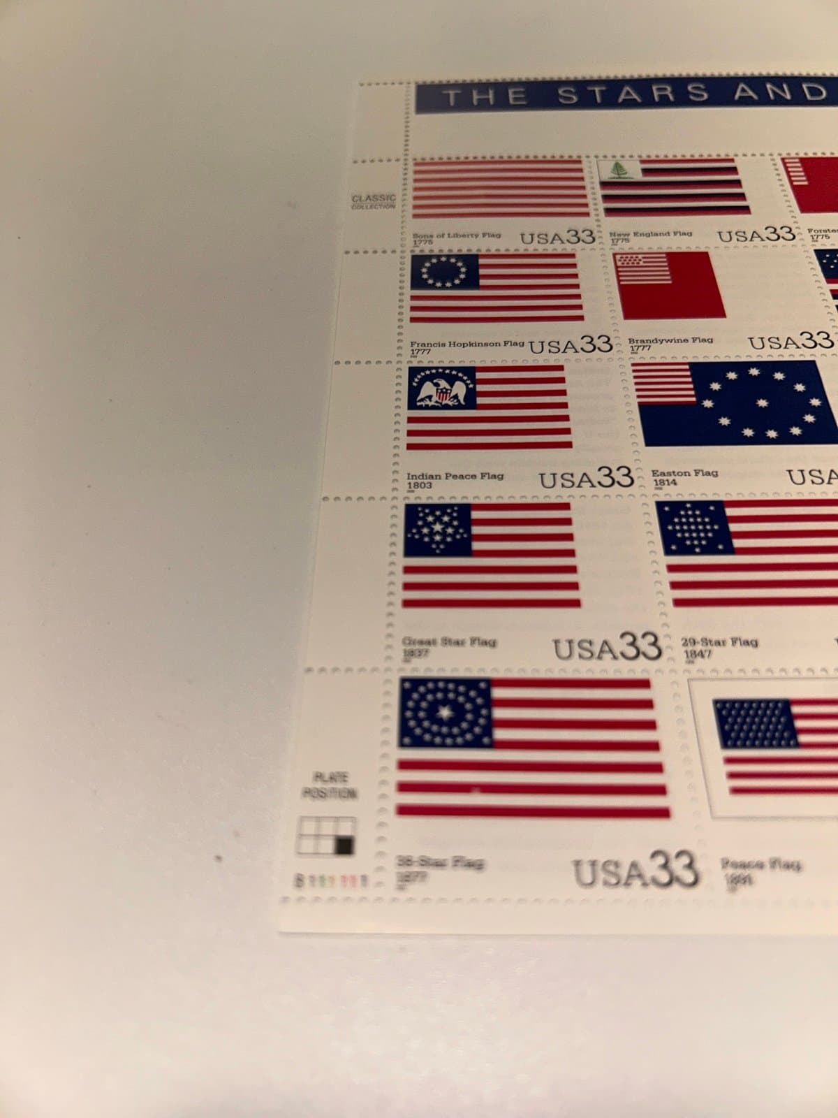 #3403, THE STARS AND STRIPES US Stamp Sheet of 20 - Thumbnail 4