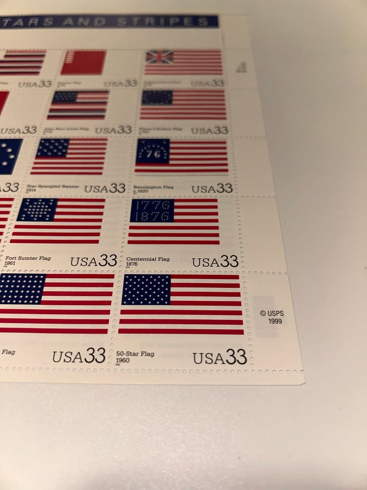 #3403, THE STARS AND STRIPES US Stamp Sheet of 20 - Thumbnail 2