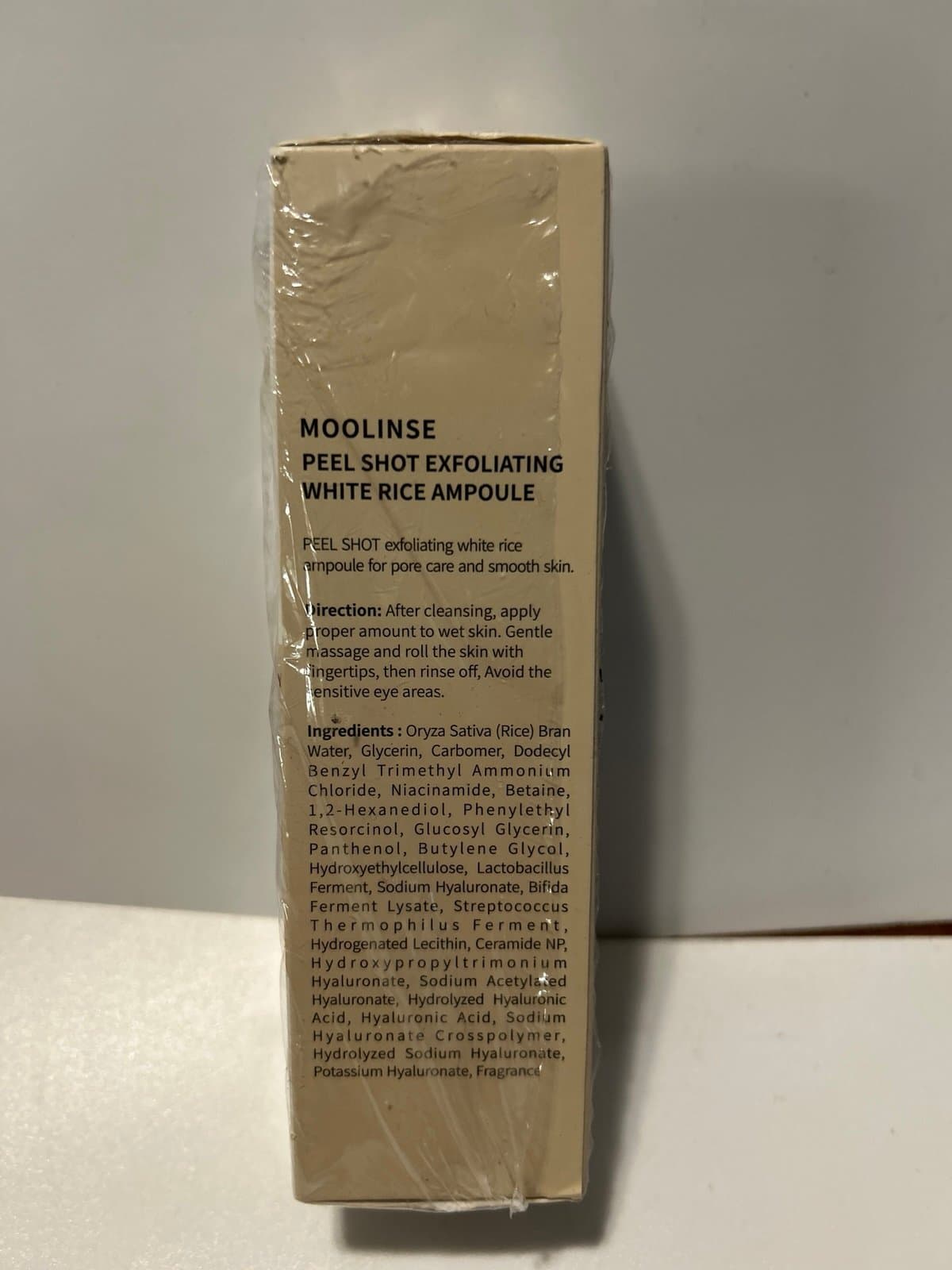 Moolinse Peel Shotp Exfoliant Rice 2.7 oz 80ml exp 3/29 - Thumbnail 2