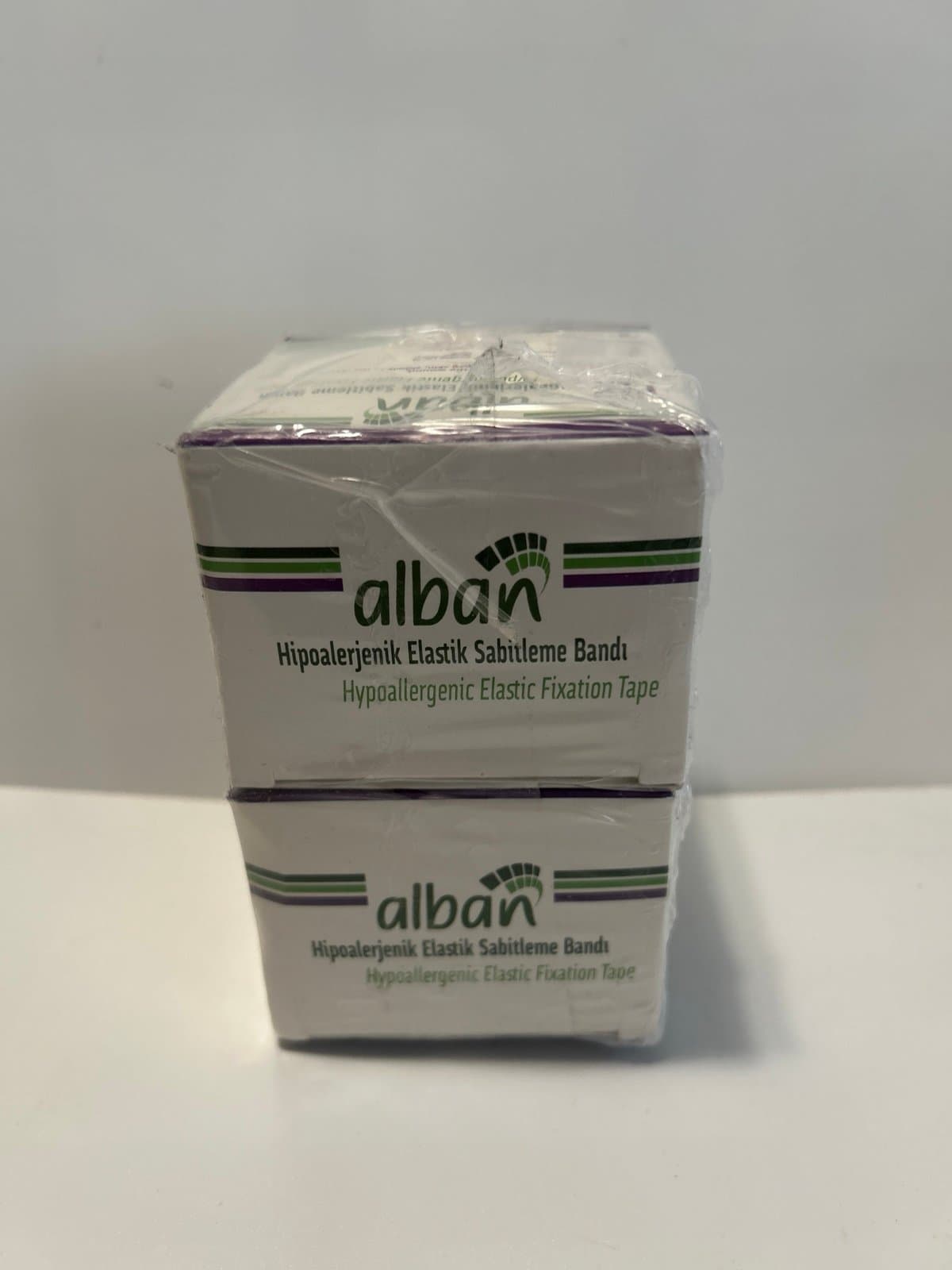 Alban - 2 Pack Fix Hipoalerjenik Elastik Sabitleme Bandi -Hypoallergenic Elastic