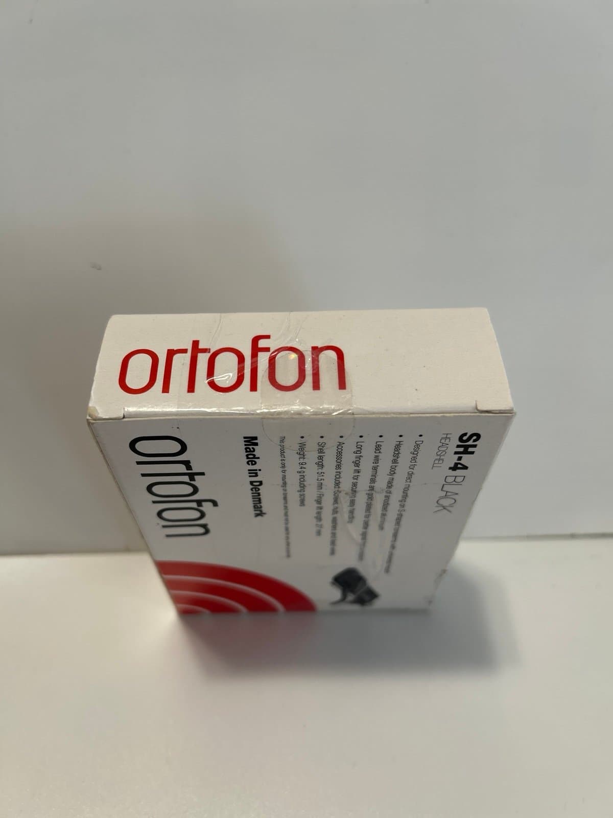 ORTOFON Cartridge Headshell SH-4 (Black Version), Made in Denmark - Thumbnail 3