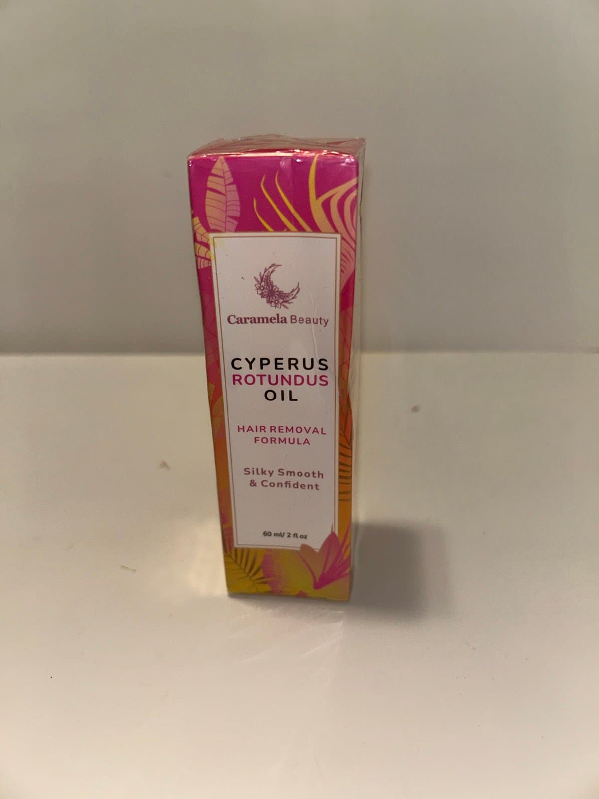Caramela Beauty Cyperus Rotundus Oil Hair Reduction Formula 2 fl oz Silky Smooth