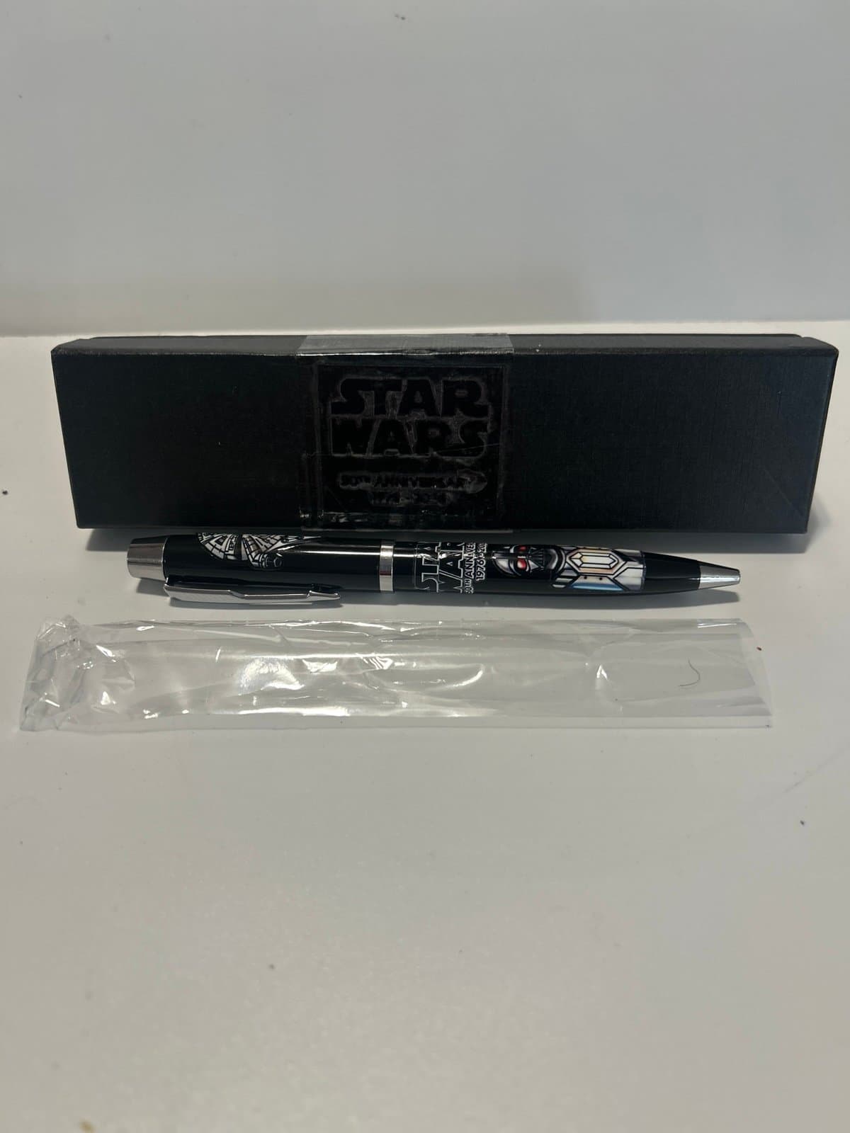 Star Wars 50th Anniversary Edition Metal Ballpoint Pen Black Ink in Box