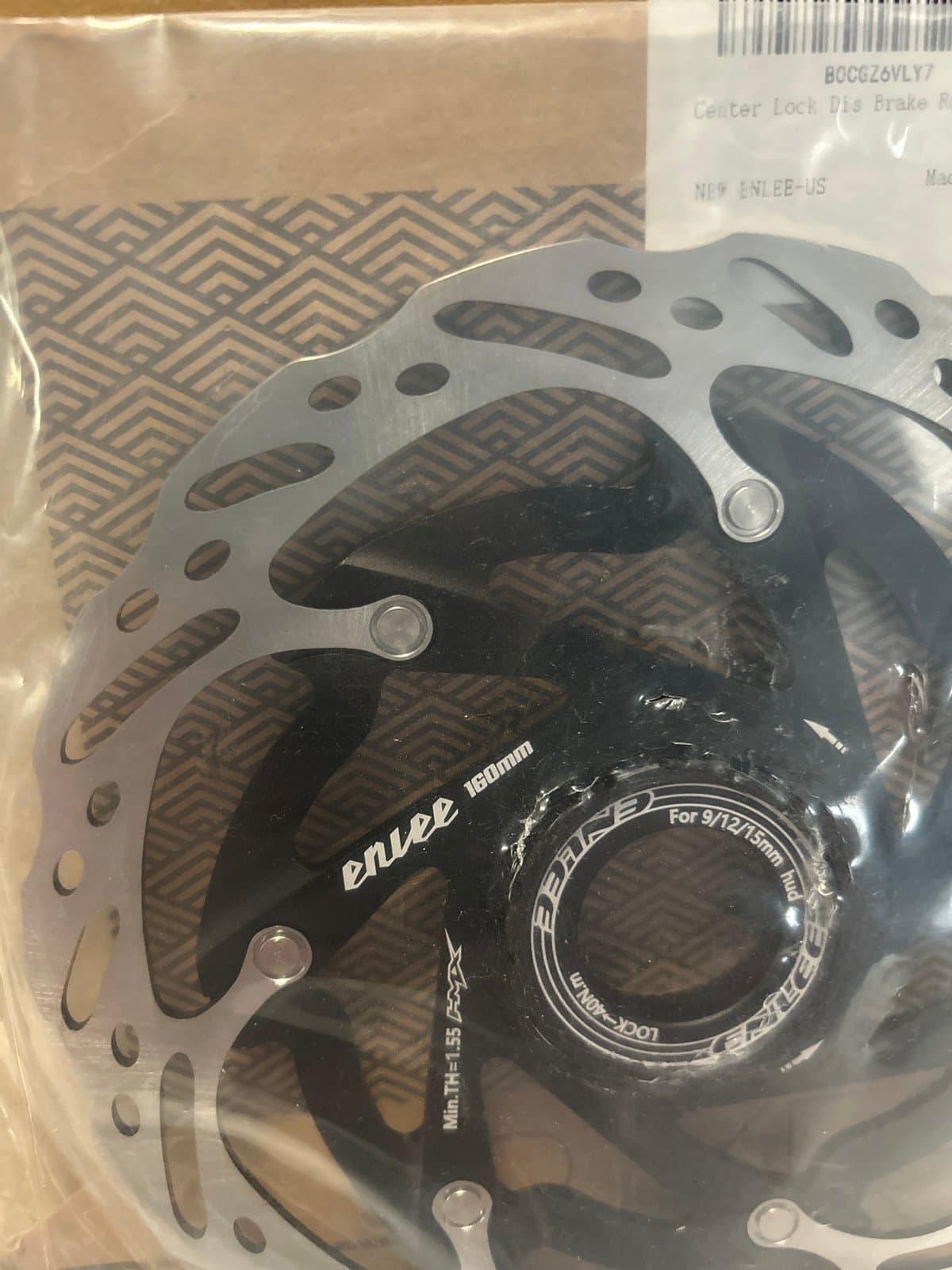 Enlee 160mm center lock disc brake rotor - Thumbnail 4