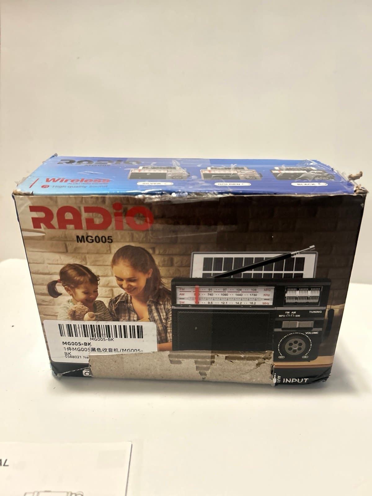 MG005 Portable Radio AM FM Shortwave with Bluetooth Speaker, Transistor Radio - Thumbnail 6