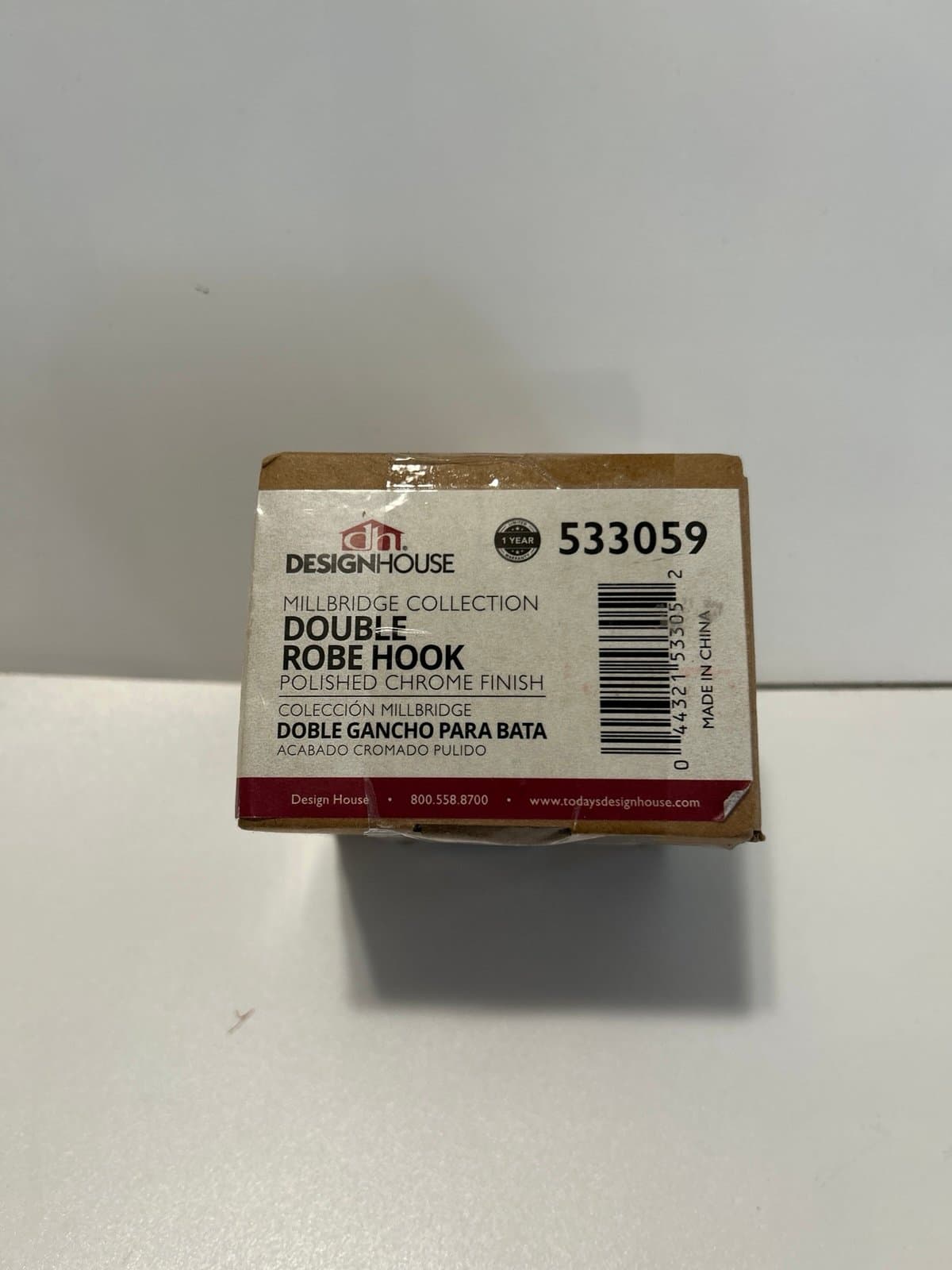 Design House 533059 Millbridge Double Robe Hook - Chrome - Thumbnail 2