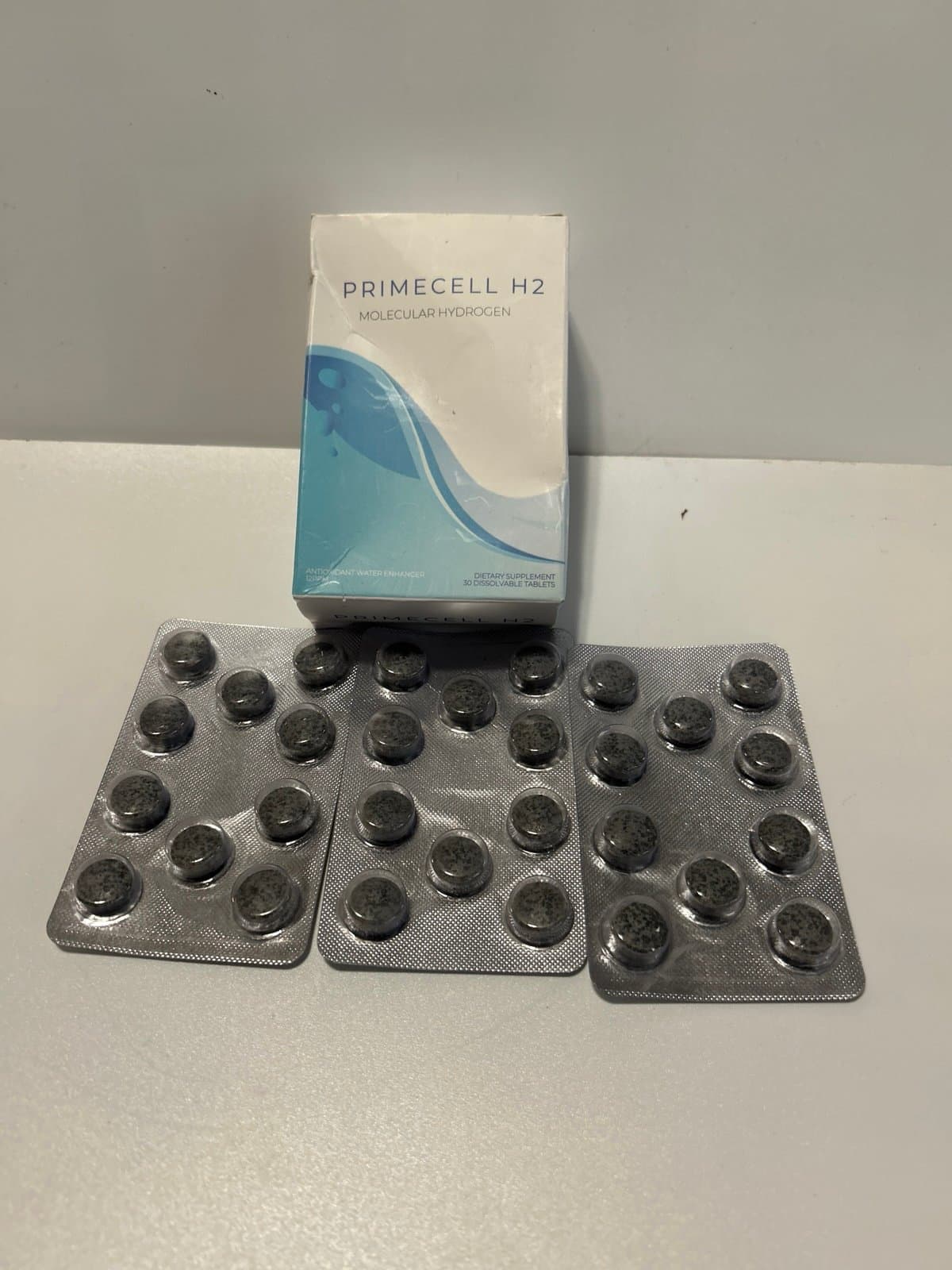 NEW Primecell H2 Molecular Hydrogen Antioxidant Tablets; 30 Count; FREE SHIPPING