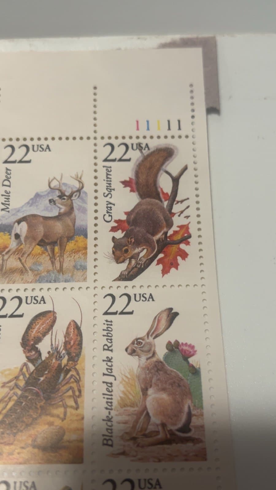 US Wildlife 1987 22 Cent Stamp Sheet Mint Never Hinged Scott# 2286-2335 perfect - Thumbnail 4