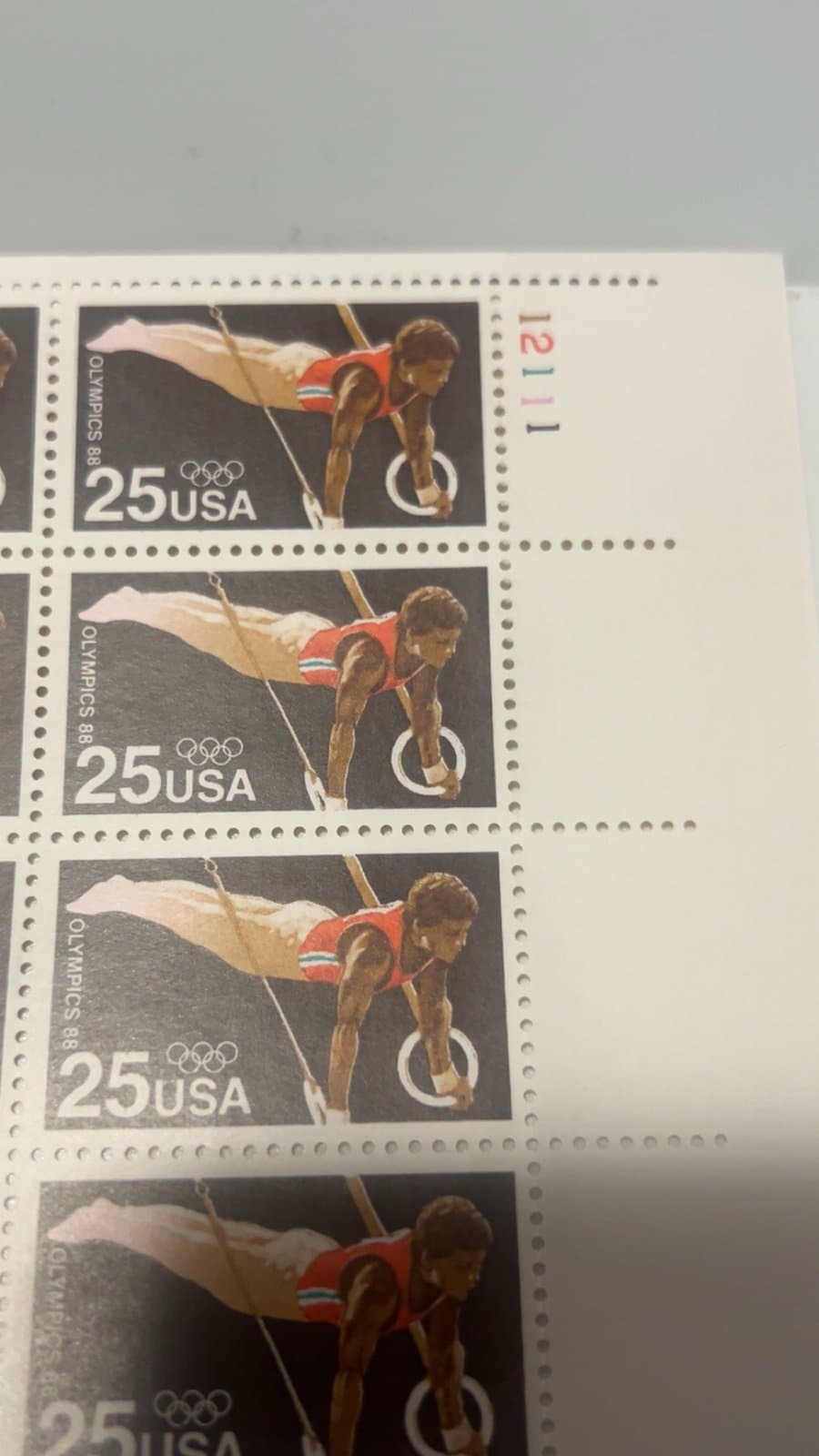 Scott #2380 Seoul Olympics Gymnast Sheet of 50 Stamps - MNH LR - Thumbnail 4