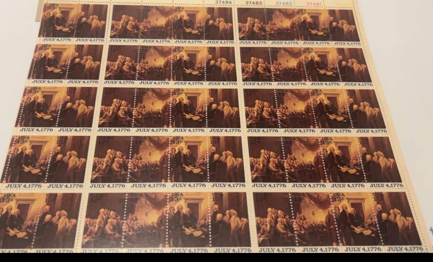 US 1691-1694 Mint Sheet (MNH) Declaration of Independence 13-Cent 1976 ZAYIX