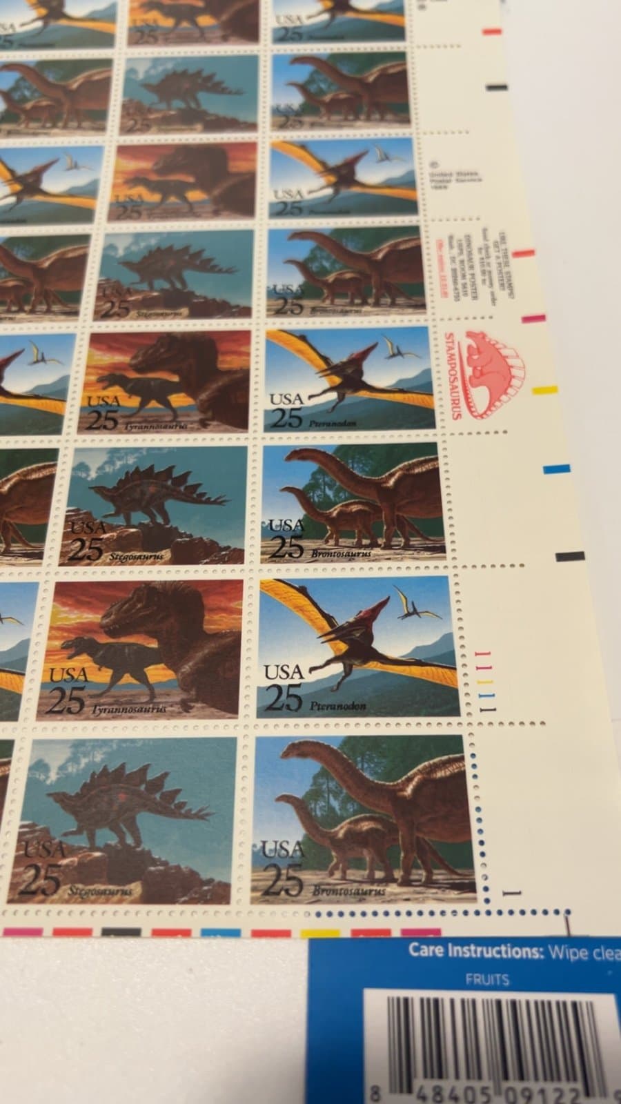 US SCOTT 2422-25 Pre Historic Dinosaurs Full Mint NH Sheet of 40 - Thumbnail 2