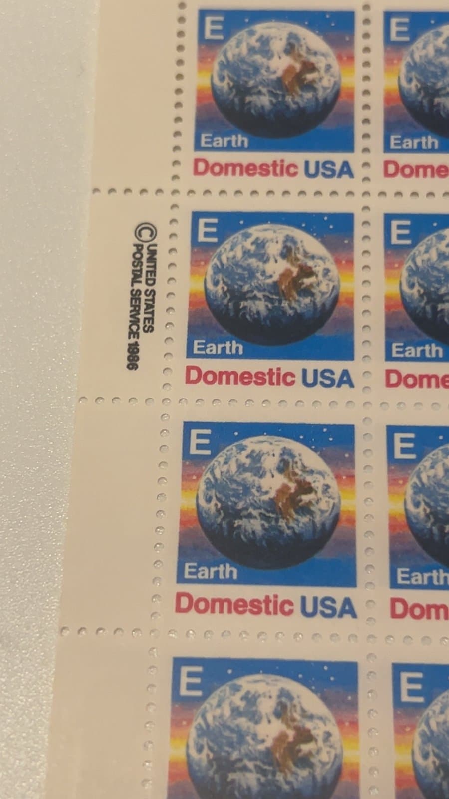 Scott # 2277..(25) Cent..."E"...Earth...Sheet of 100 - Thumbnail 3