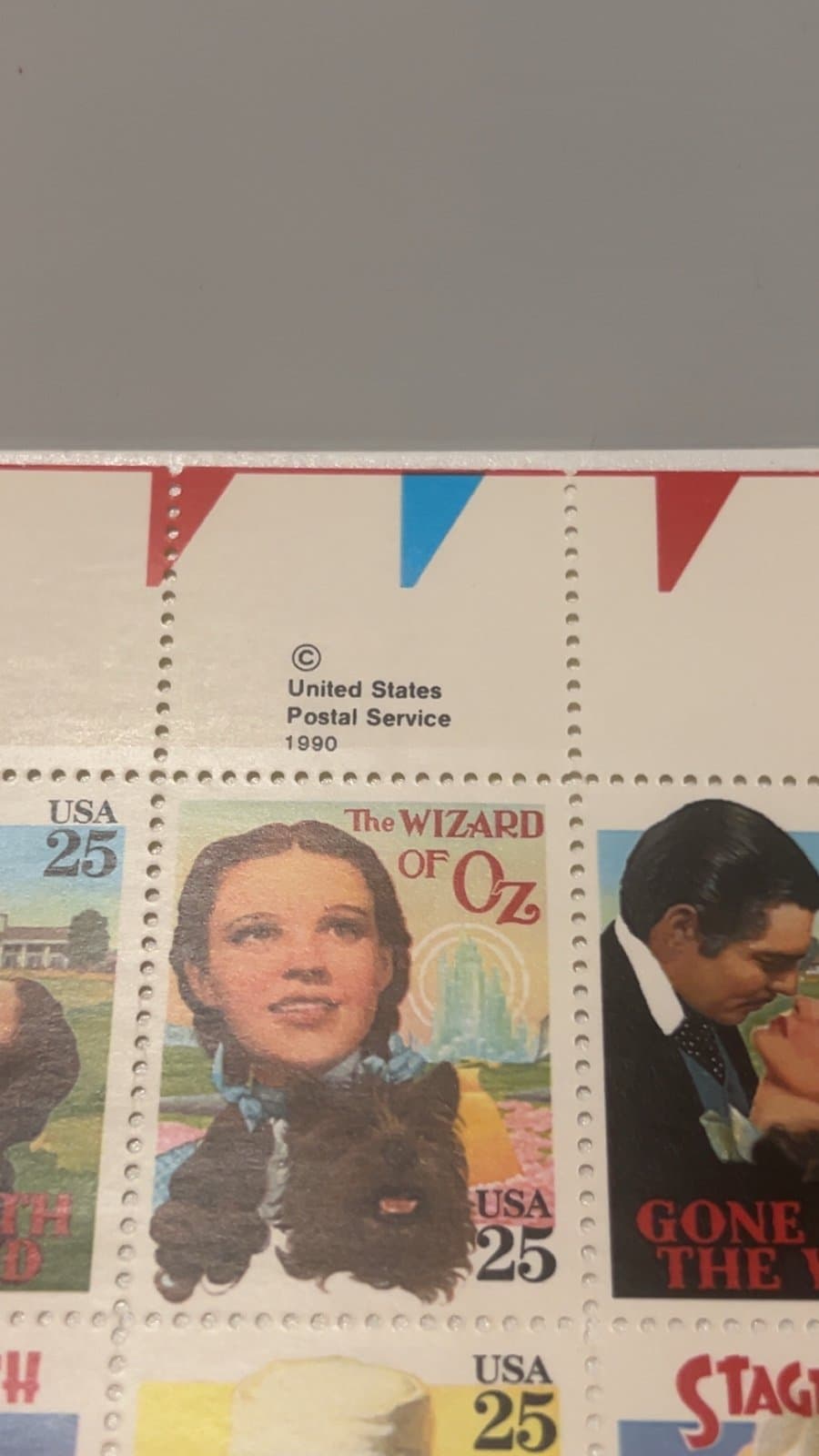 25c Classic Hollywood Films Stamps: Gone With the Wind, Stagecoach, Wizard of Oz - Thumbnail 3