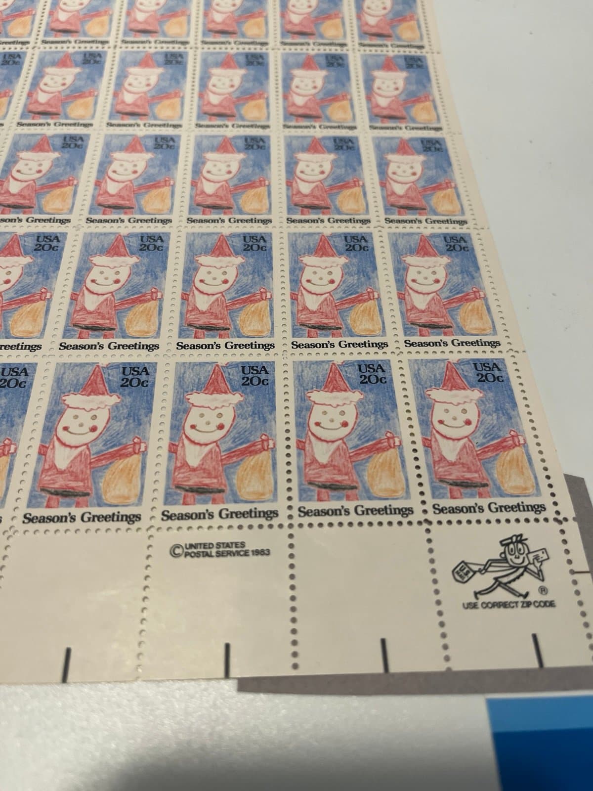 Scott 2108, 20 cent, Santa Claus, Sheet - Thumbnail 3