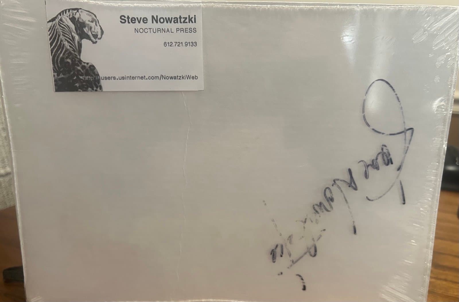 Print Lion signed piece Steve Nowatzki - Thumbnail 2