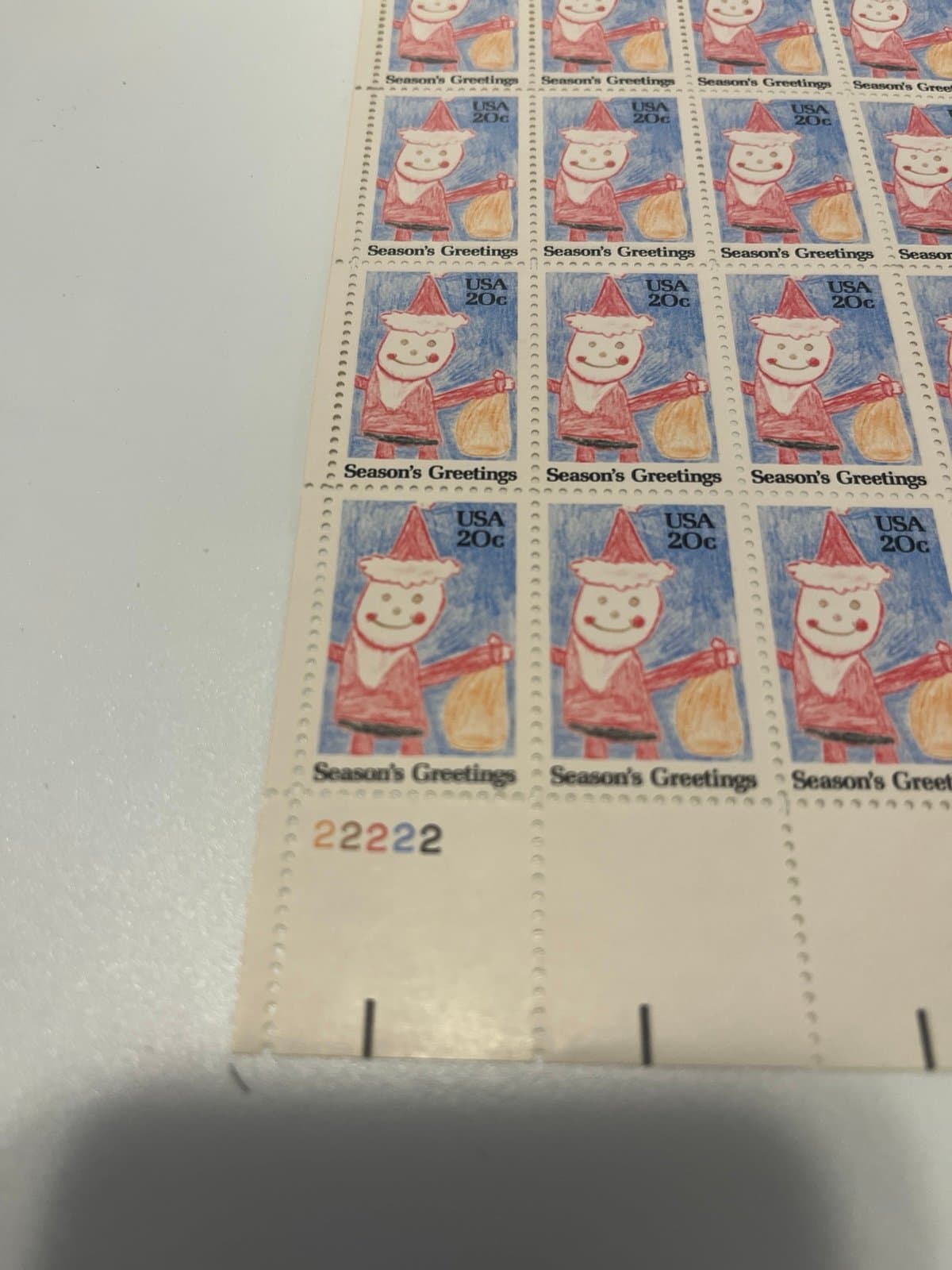 Scott 2108, 20 cent, Santa Claus, Sheet - Thumbnail 2