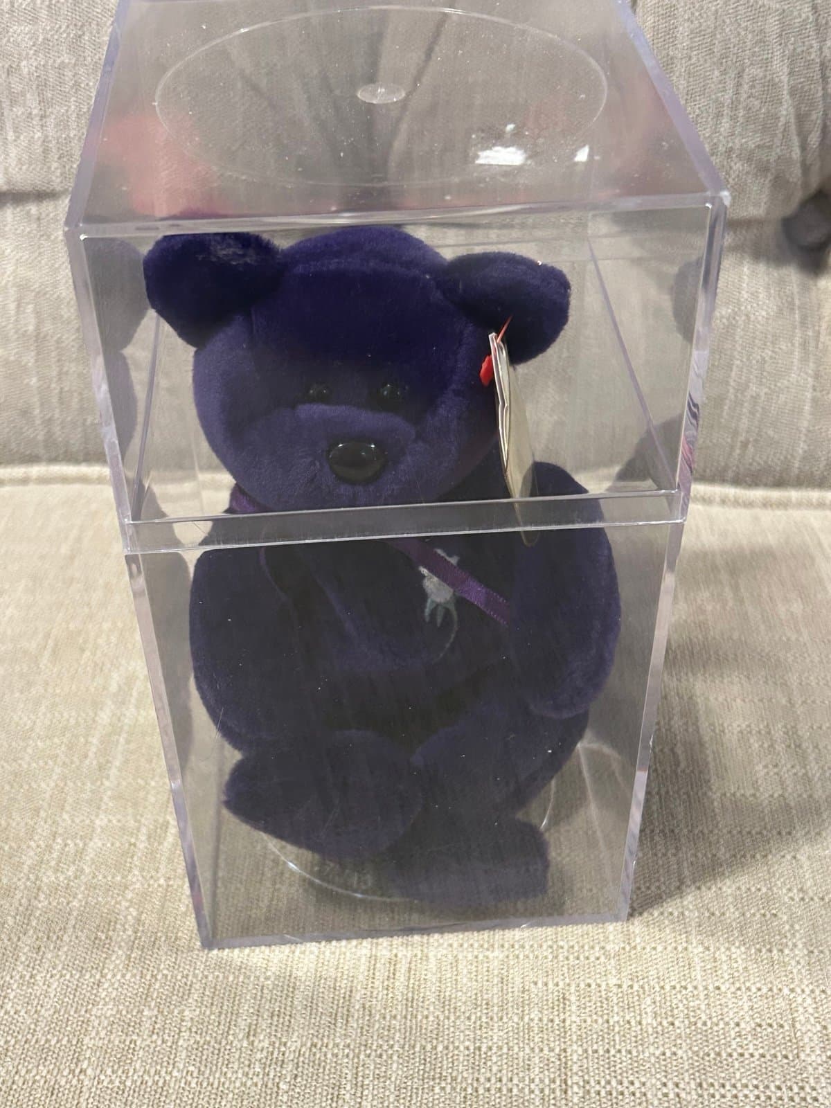 Rare Ty Beanie Baby PRINCESS The Diana Bear 1997 PE Pellets excellent - Thumbnail 7