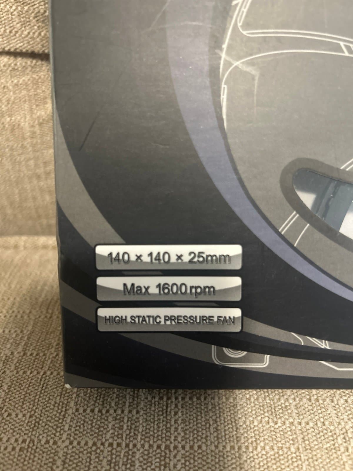 Phanteks PH-F140MP high static pressure fan one 2pin + one 3pin wire connection - Thumbnail 2