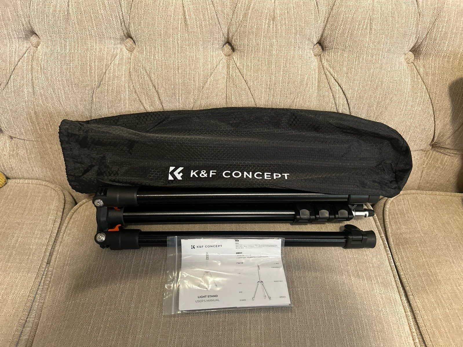 K&F CONCEPT Extendable Photography Stand fr Strobe Light/Webcams/Cameras/Softbox