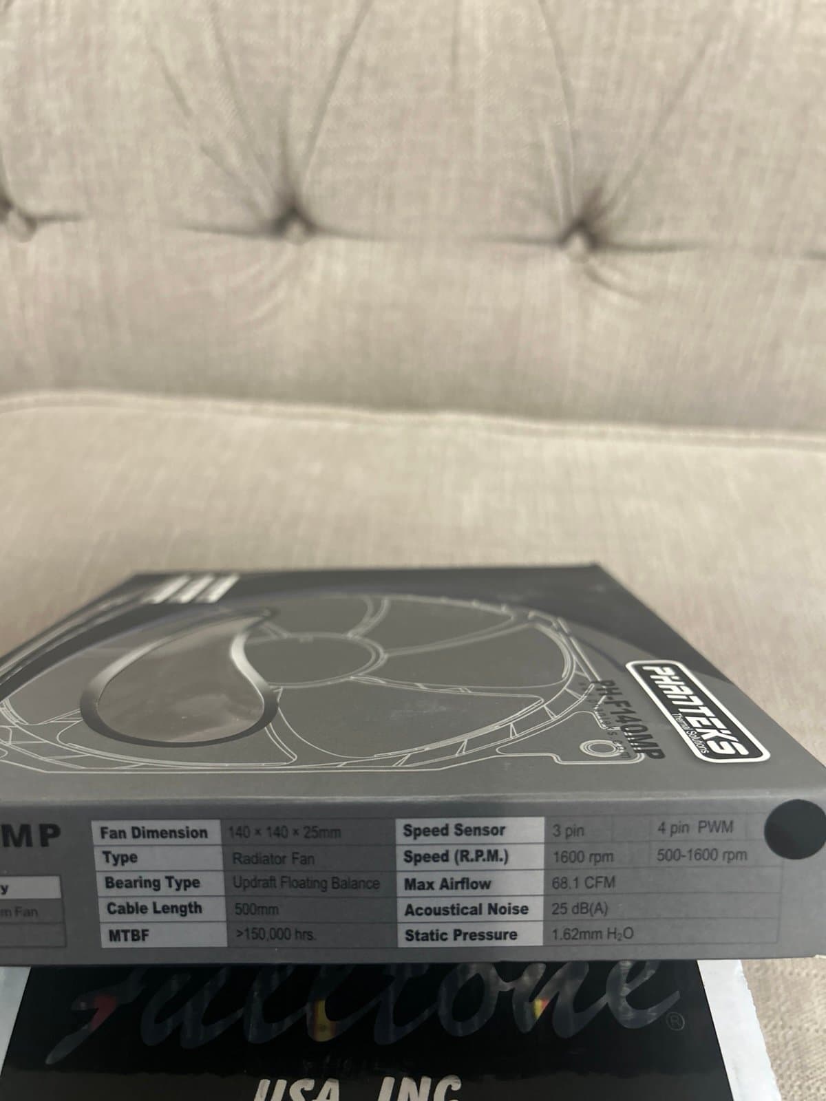 Phanteks PH-F140MP high static pressure fan one 2pin + one 3pin wire connection - Thumbnail 4