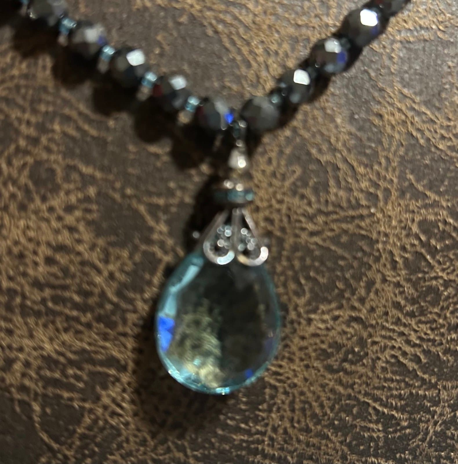 Ladies Fossil Watch and Crystal Necklace - Thumbnail 2