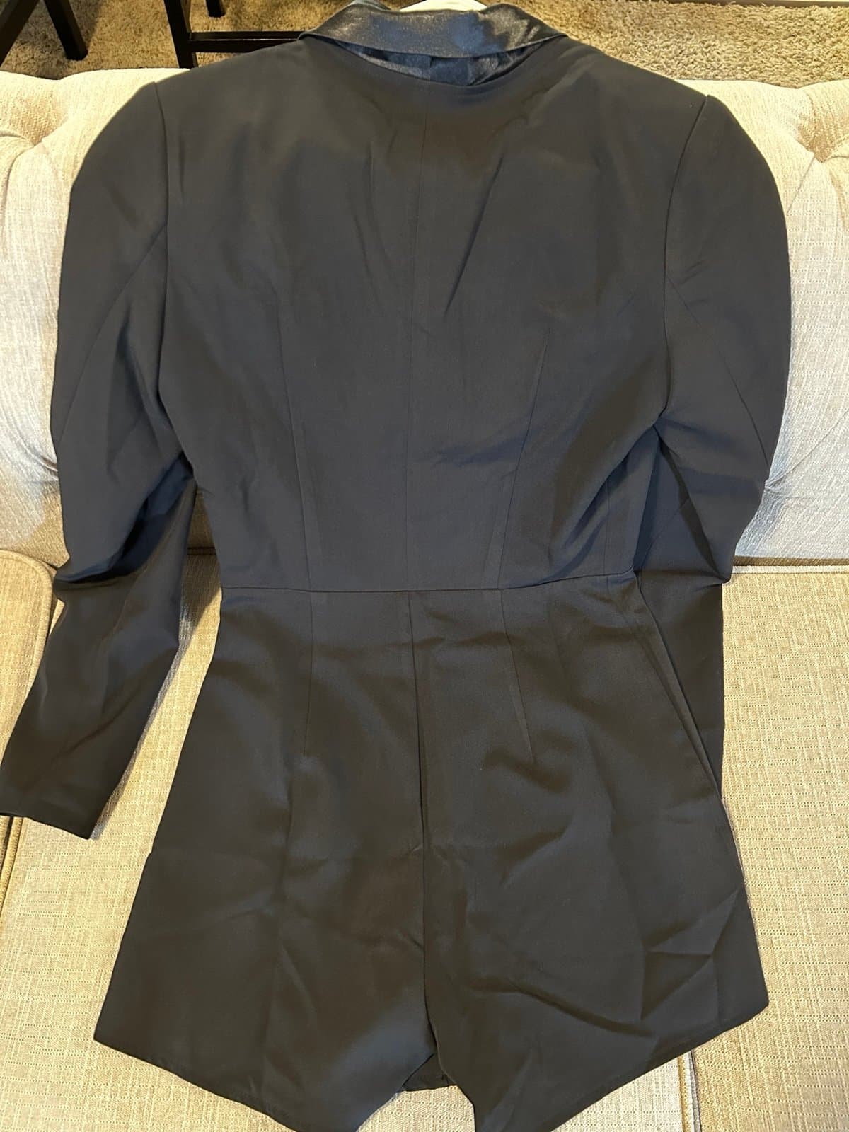 Missguided Collared Plunge Playsuit/Romper - Thumbnail 2