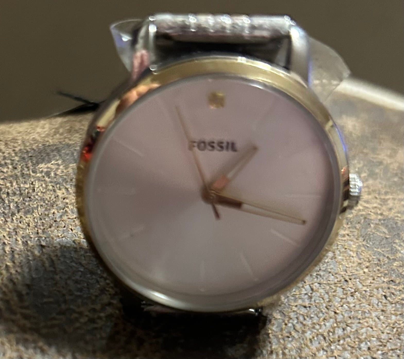 Ladies Fossil Watch and Crystal Necklace - Thumbnail 4