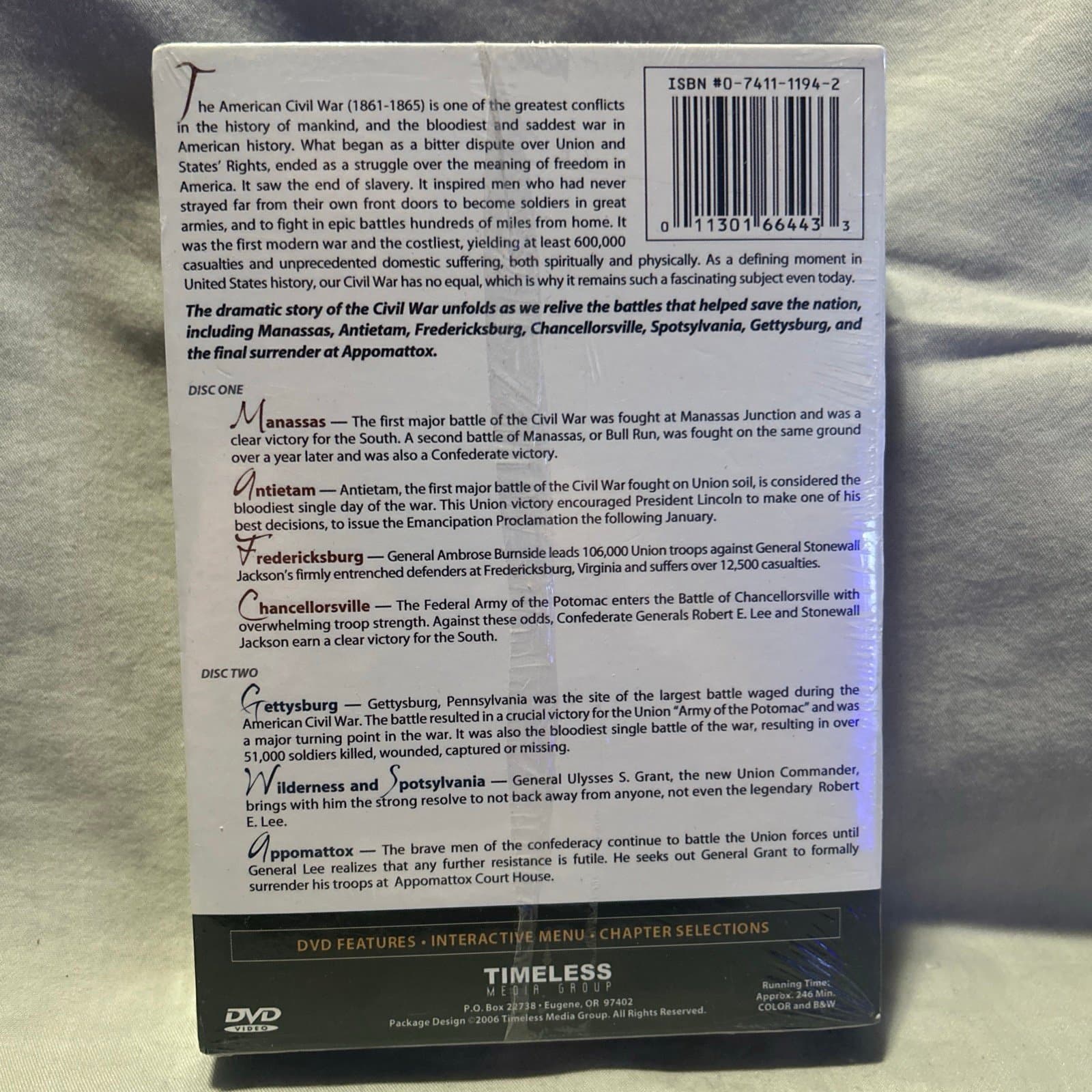 Civil War Battlefields 2-Disc DVD Set - Thumbnail 2