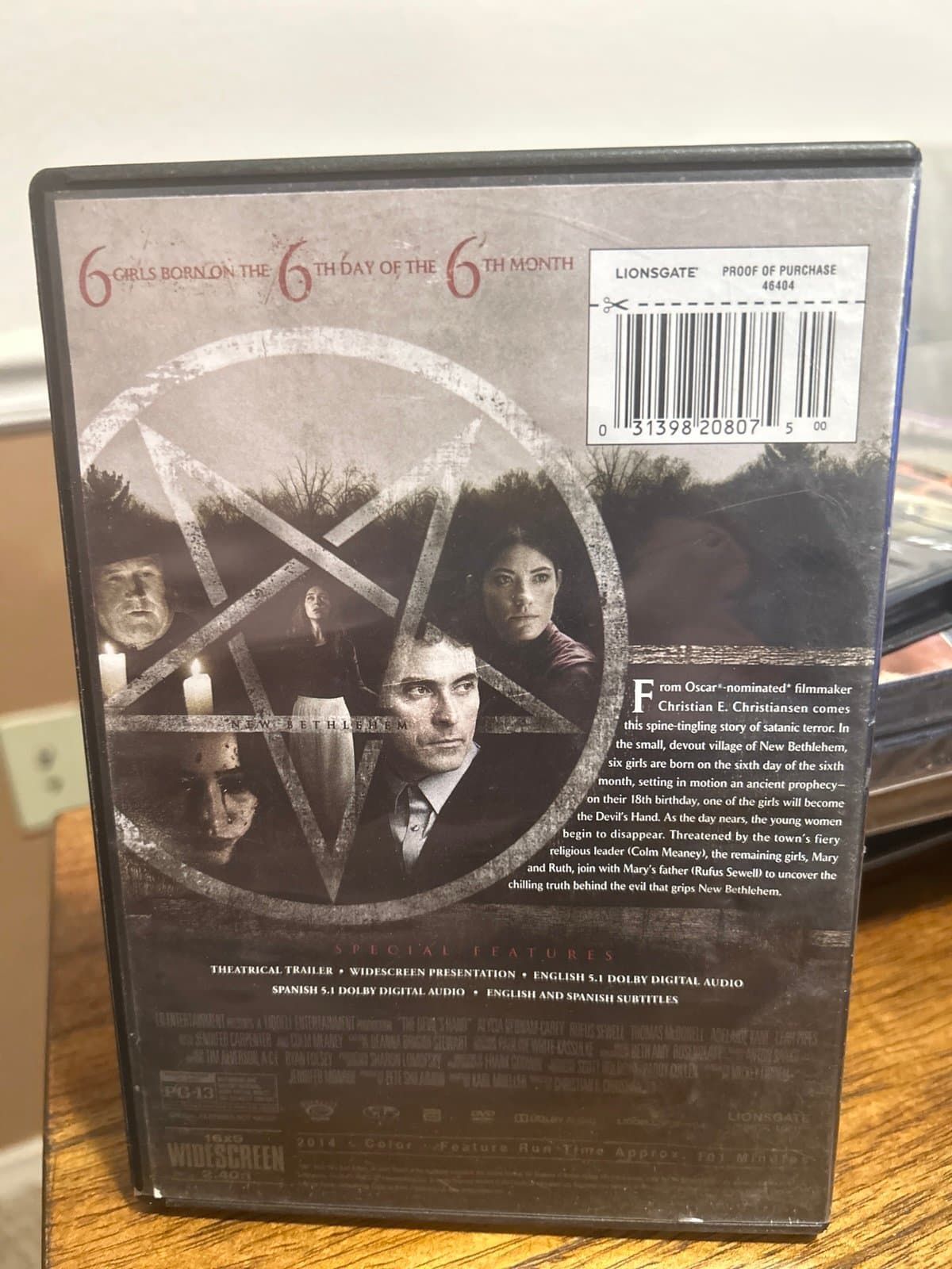 The Devil's Hand (DVD, 2014) Rufus Sewell, Jennifer Carpenter, Colm Meaney - Thumbnail 2