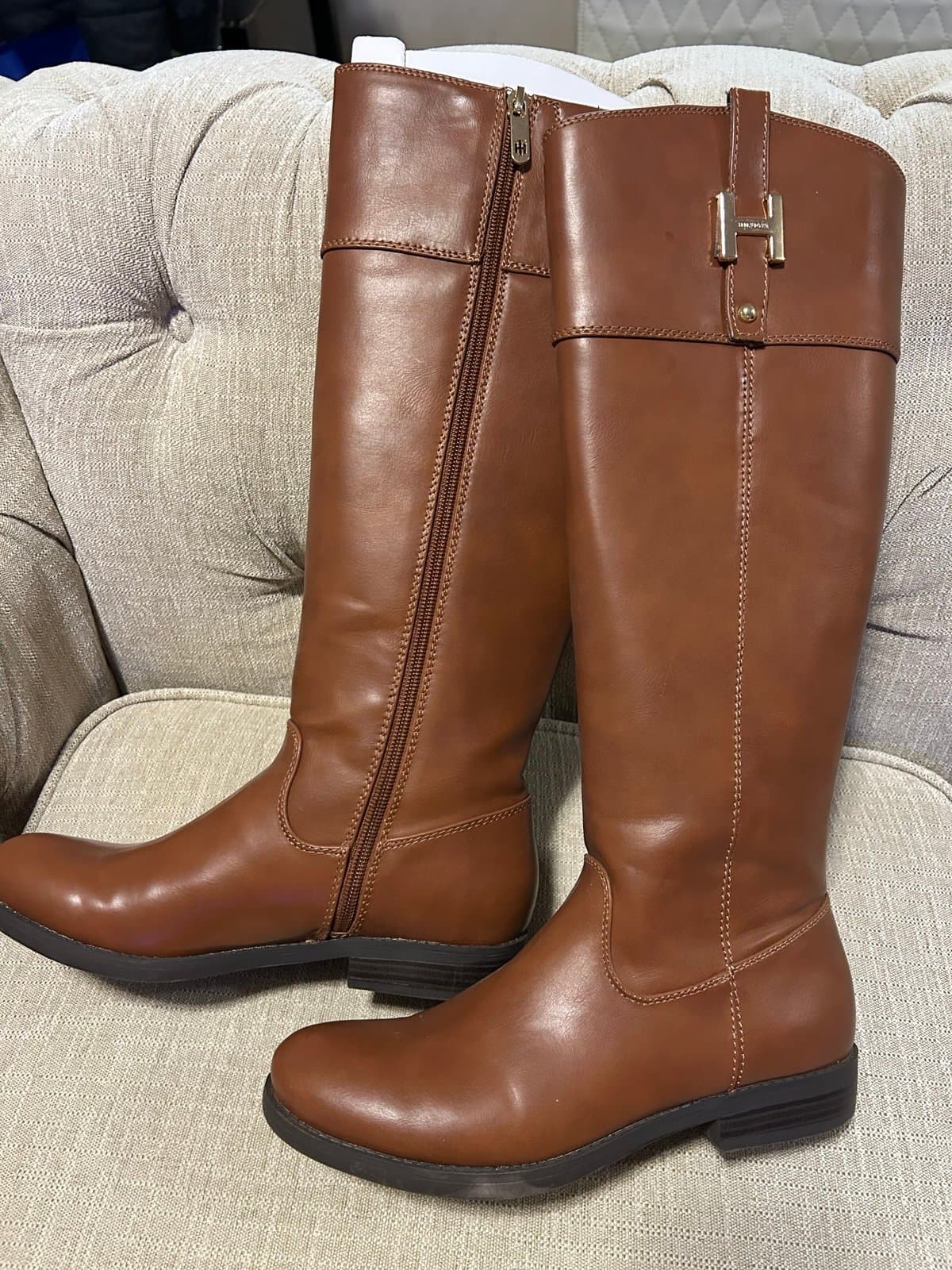 Tommy Hilfiger Tall Boots Leather - Thumbnail 2
