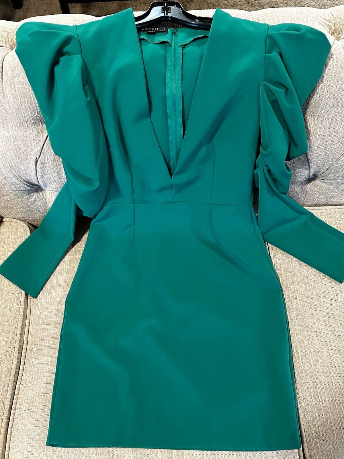 Vesper Midi Dress Green Size 6 - Thumbnail 5