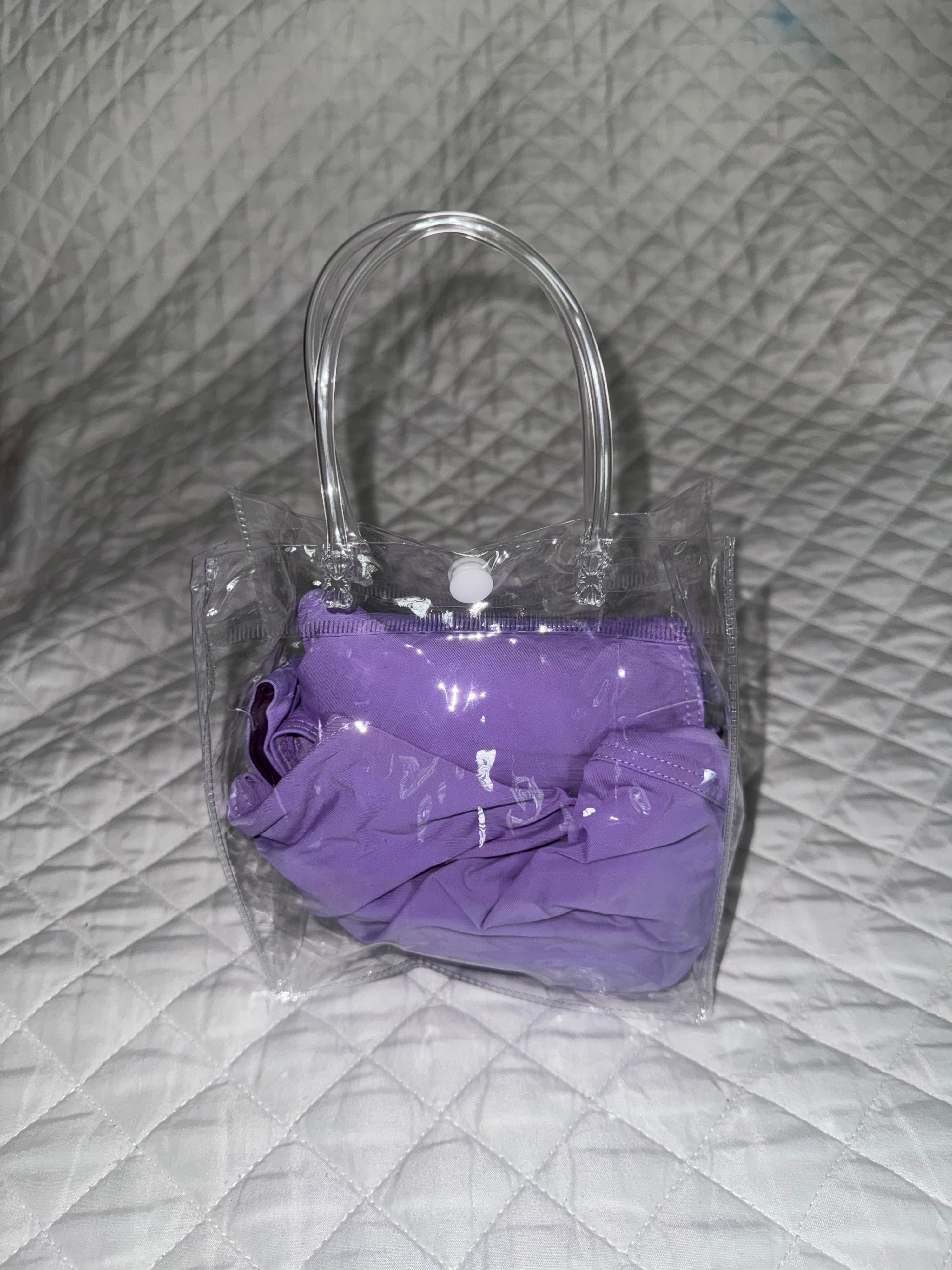 Purple Bikini Set with Bow Detail Size M - Thumbnail 3