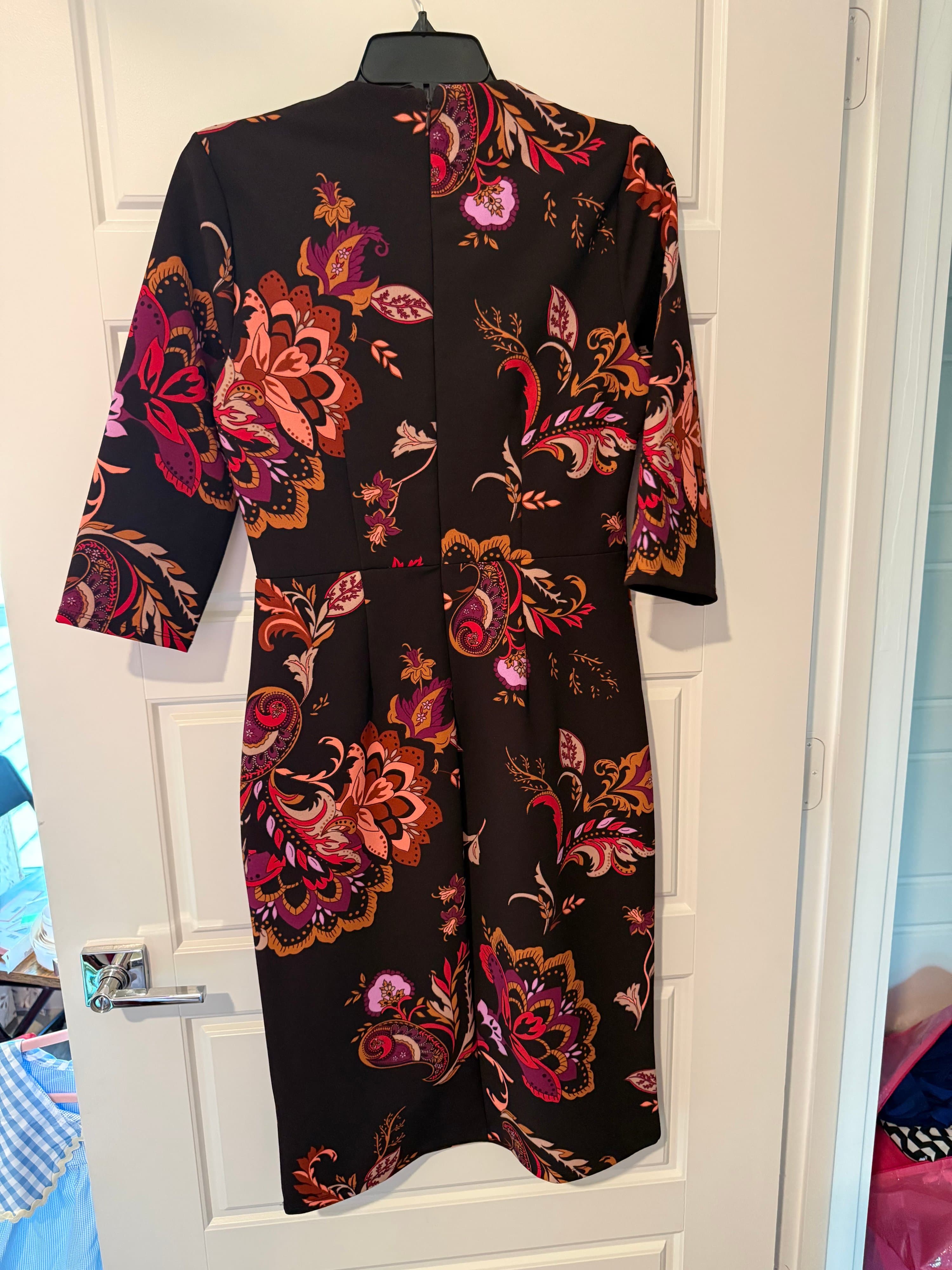 Liz Claiborne Floral Dress Size 4 - Thumbnail 4