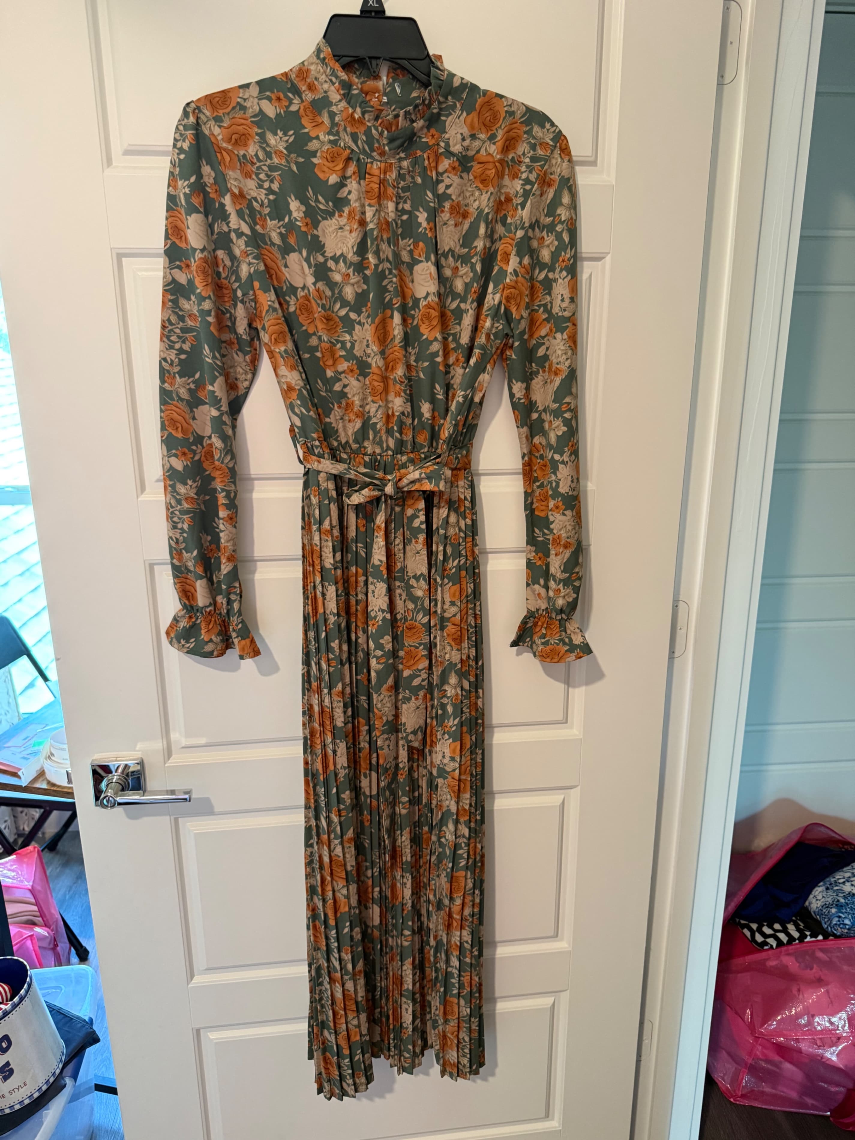 Floral Long Sleeve Maxi Dress Size S