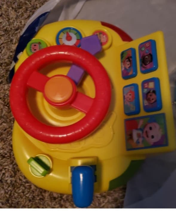 CoComelon Toddler Fine Motor Set! Numbers Pop-Up & Interactive Steering Wheel - Thumbnail 2