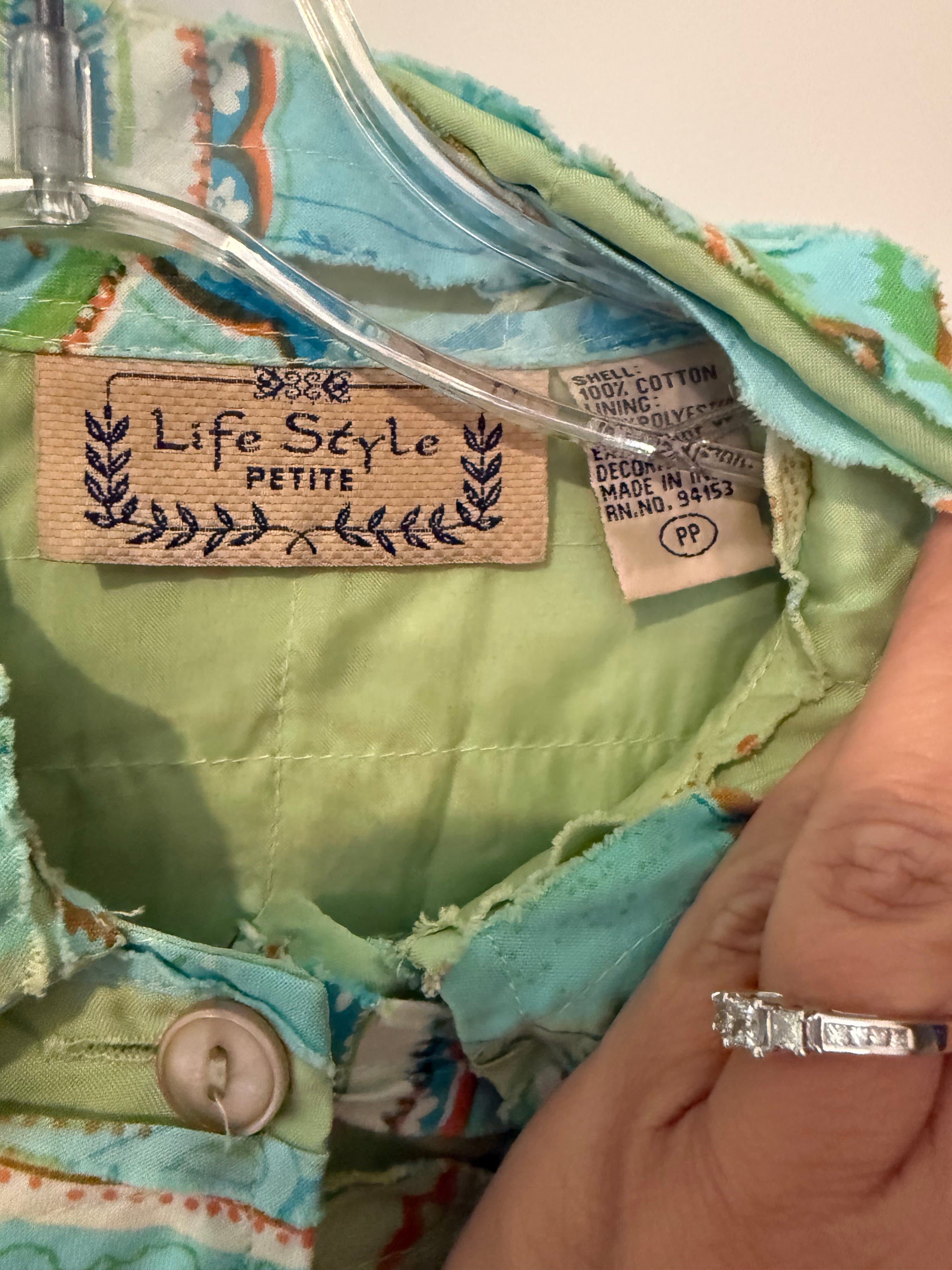 Life Style Petite Embroidered Jacket Size PP - Thumbnail 2