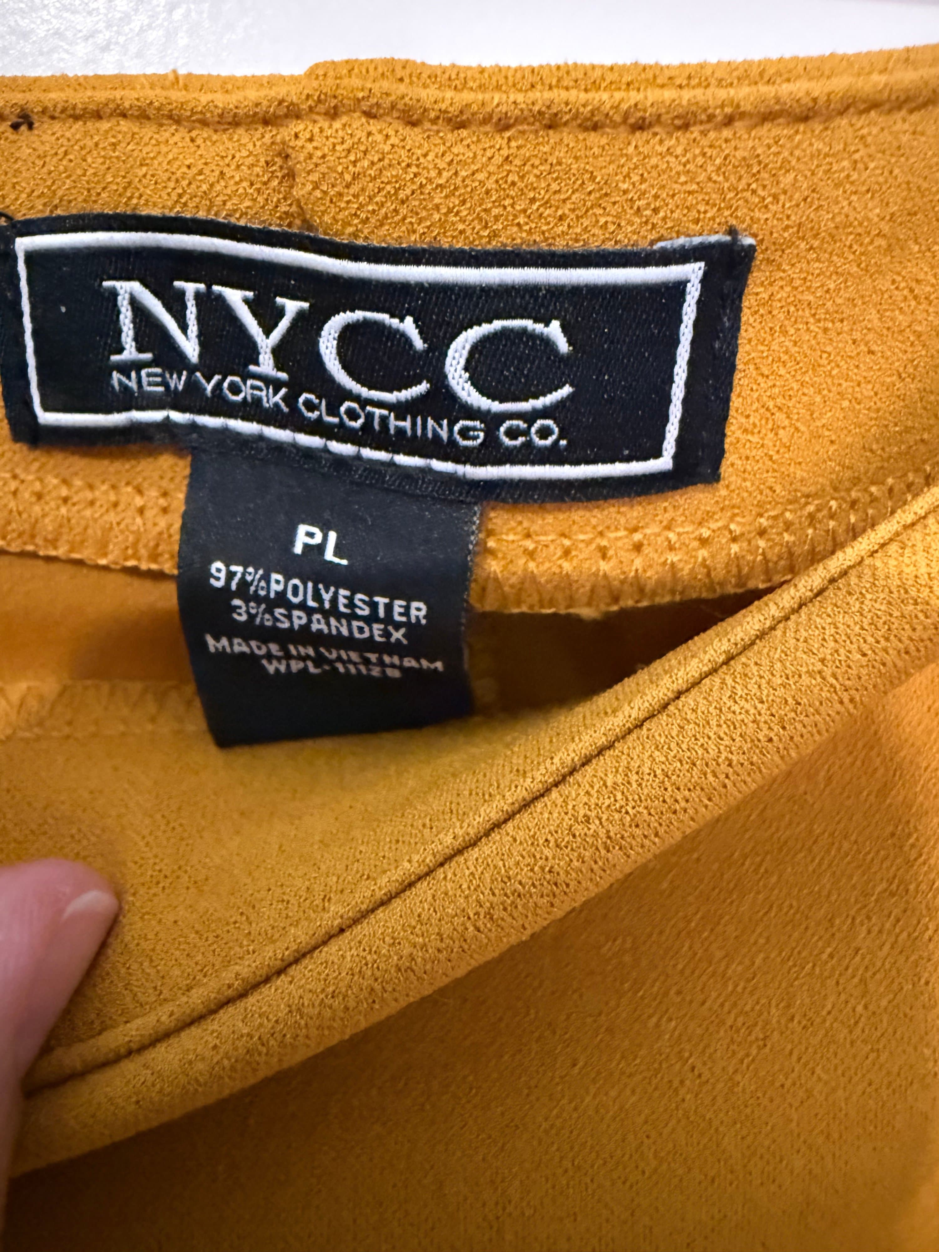 NYCC Mustard Pencil Skirt PL - Thumbnail 2
