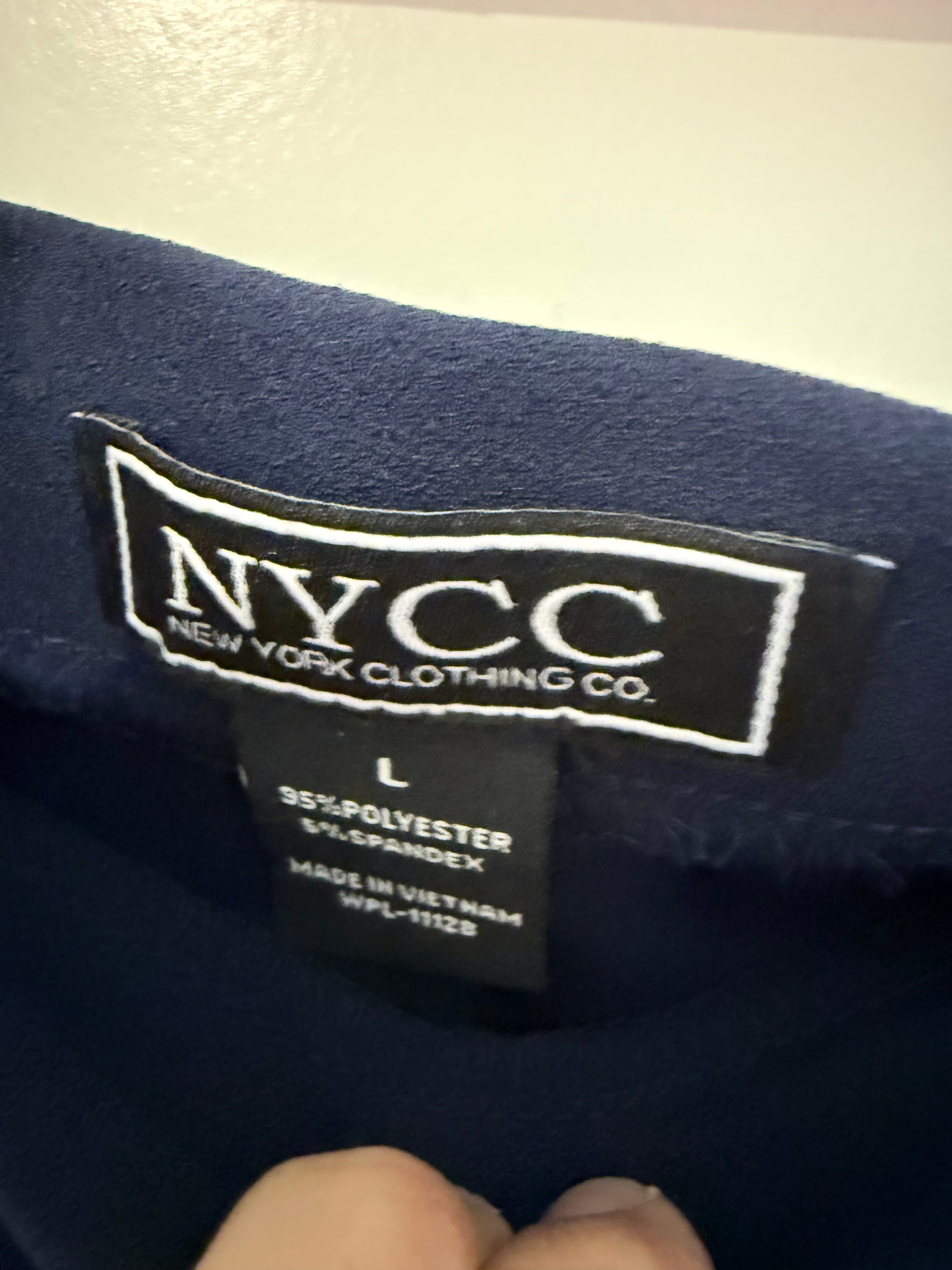 NYCC Navy Pencil Skirt Size L - Thumbnail 2