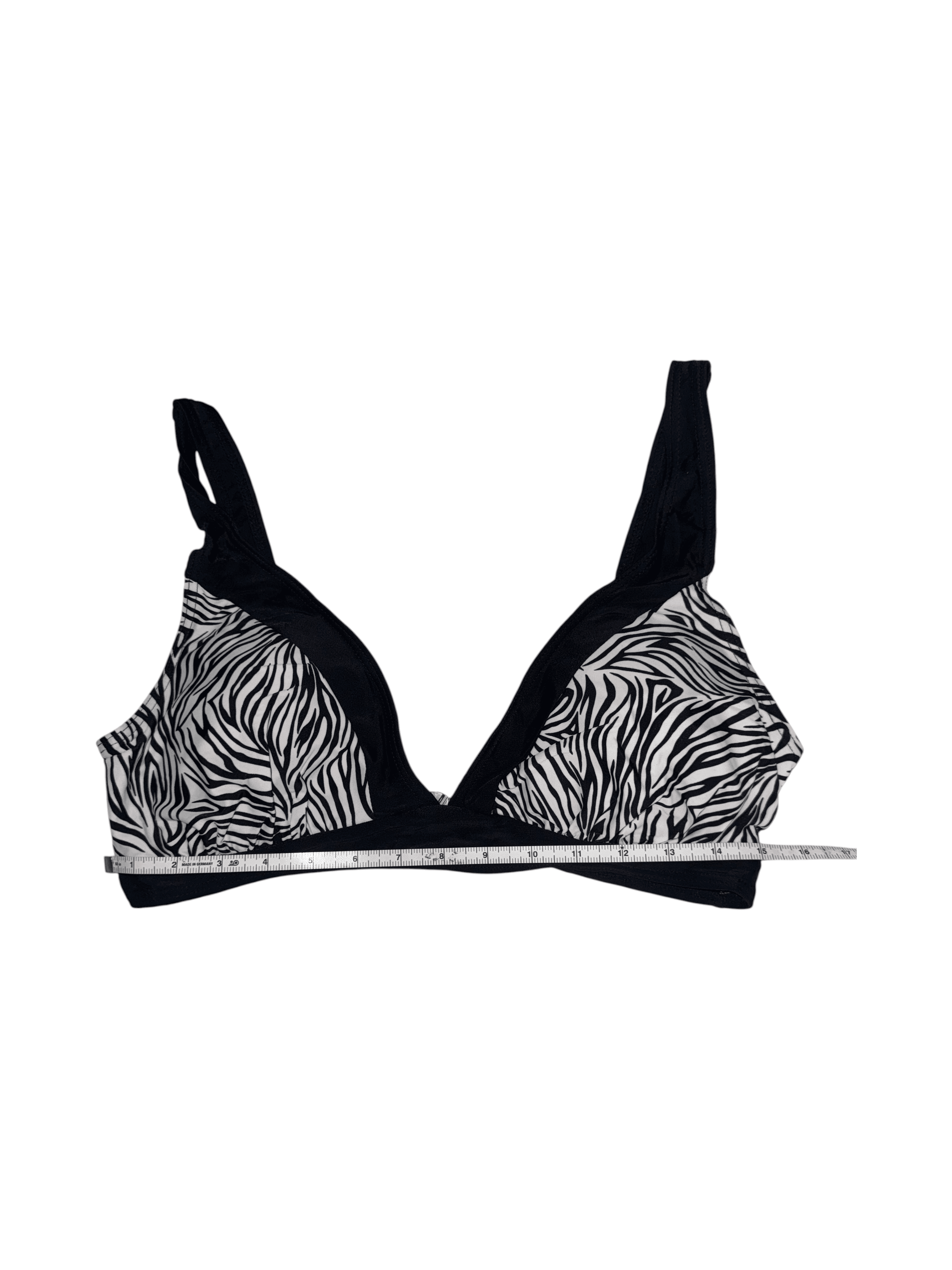 Zebra Print Bikini Top with Padded Cups XL EXTRA Large - Thumbnail 12