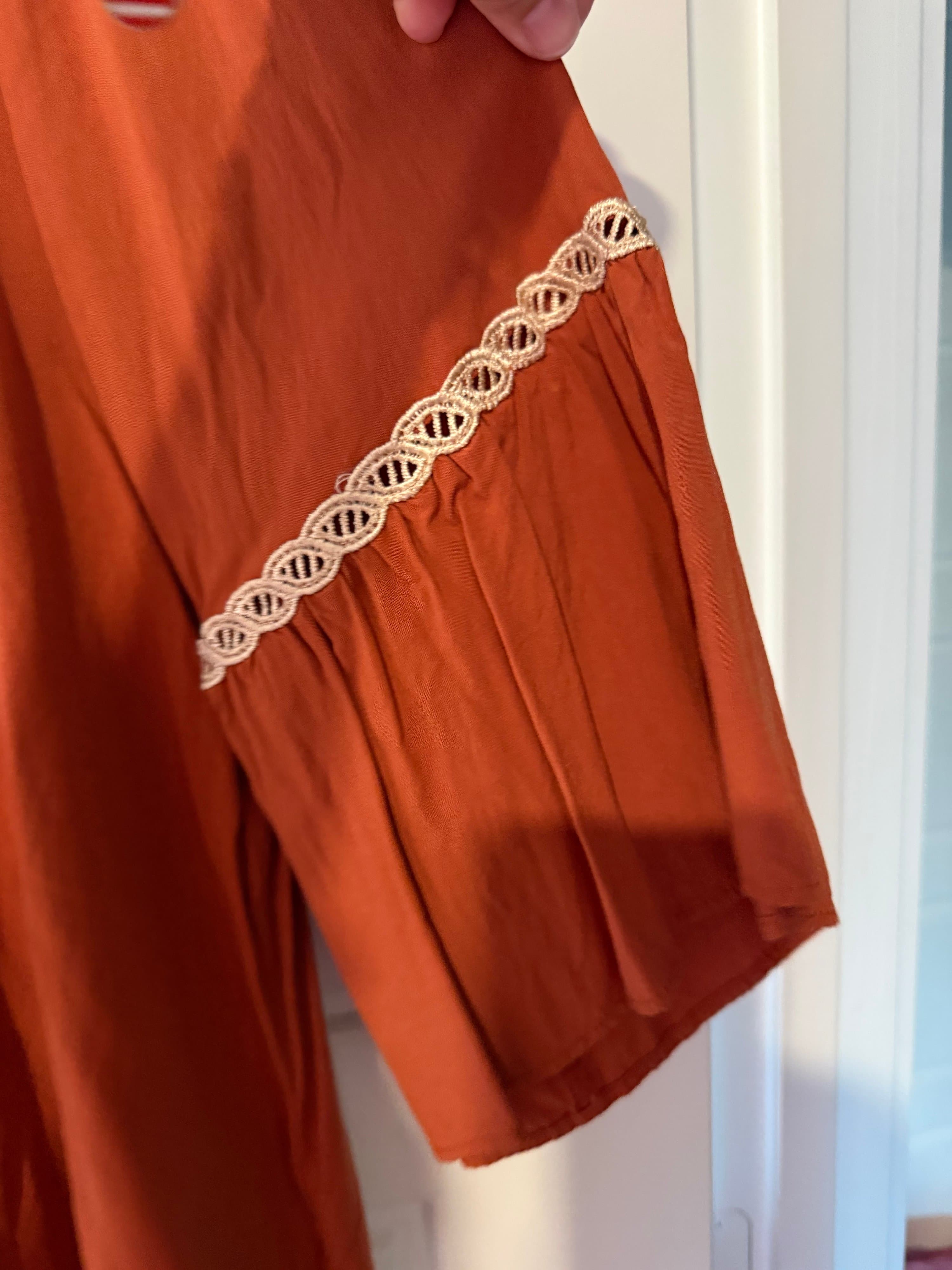 Rusttydustty XL Boho Embroidered Blouse - Thumbnail 3