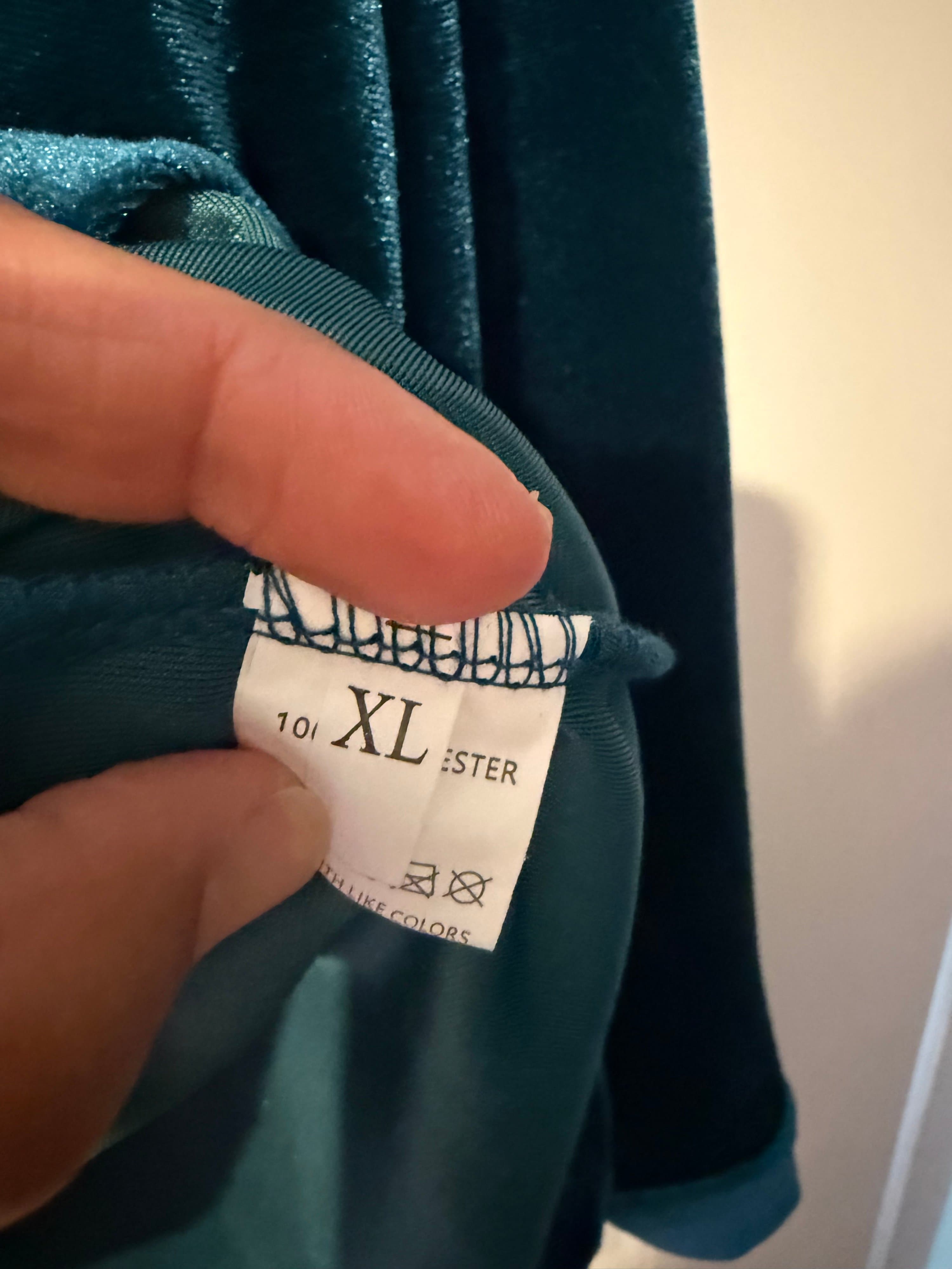 Velvet Button-Up Shirt XL - Thumbnail 2